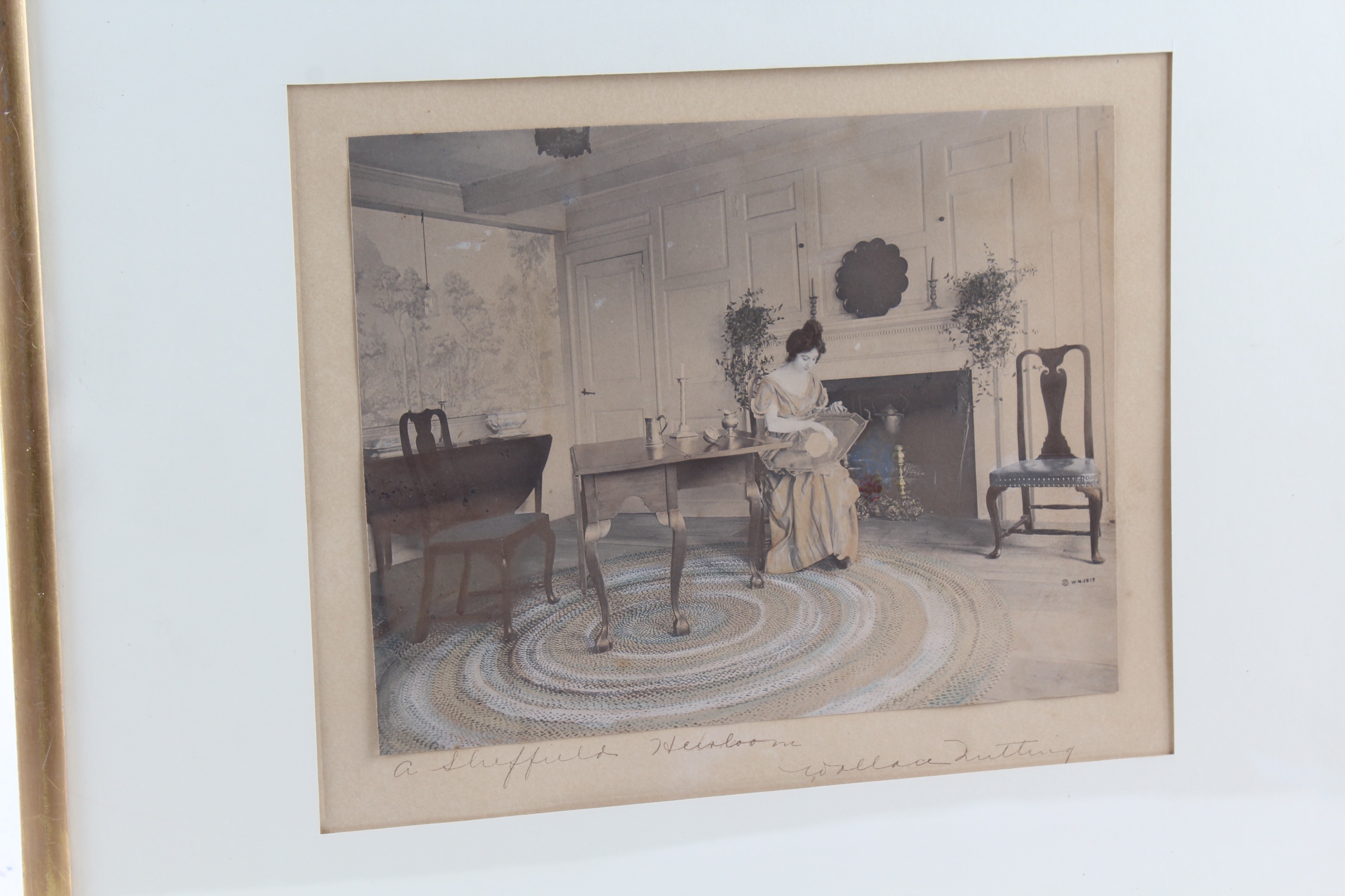 Wallace Nutting Antique Photographic Print "A Sheffield Heirloom"