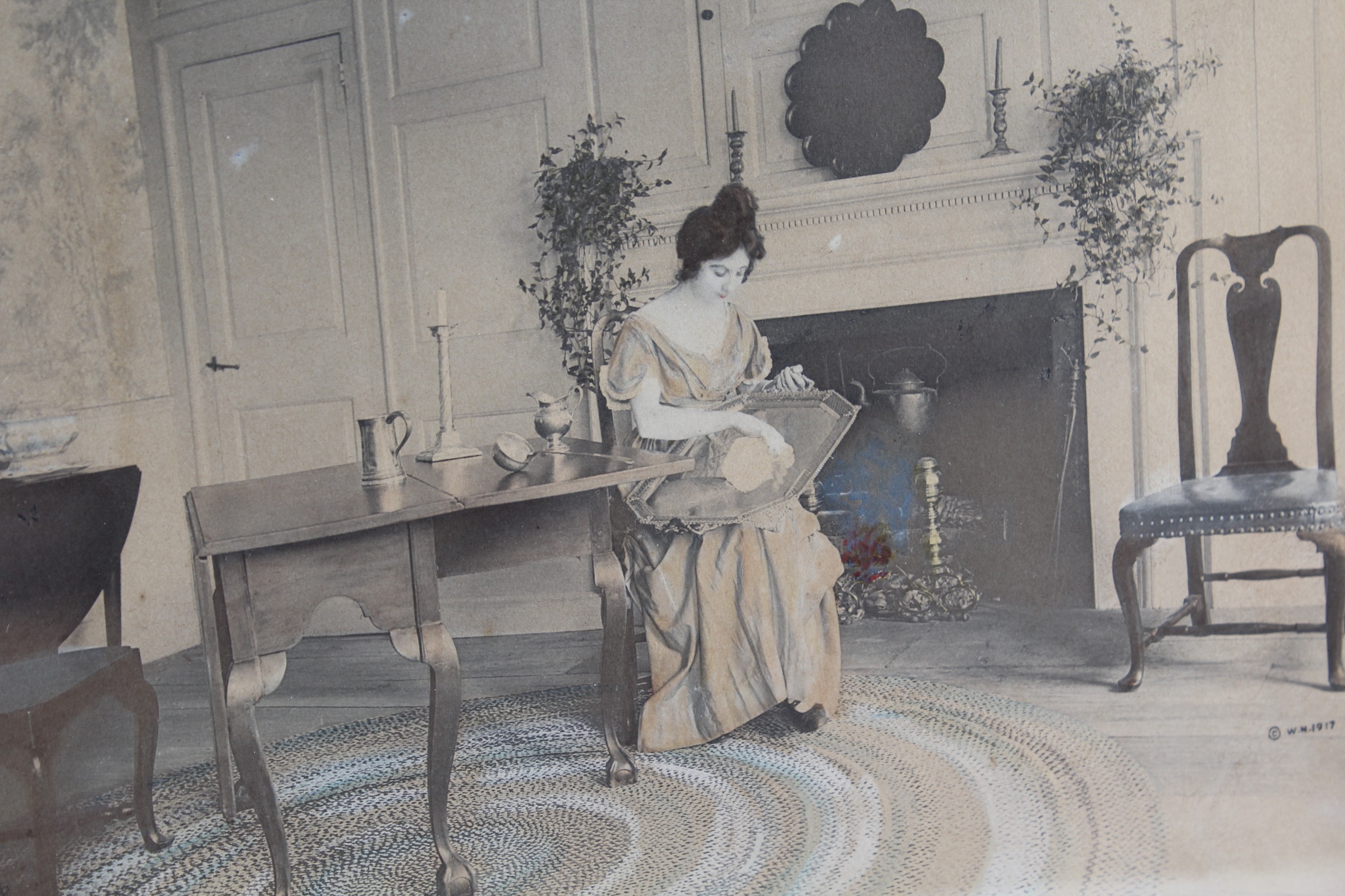 Wallace Nutting Antique Photographic Print "A Sheffield Heirloom"