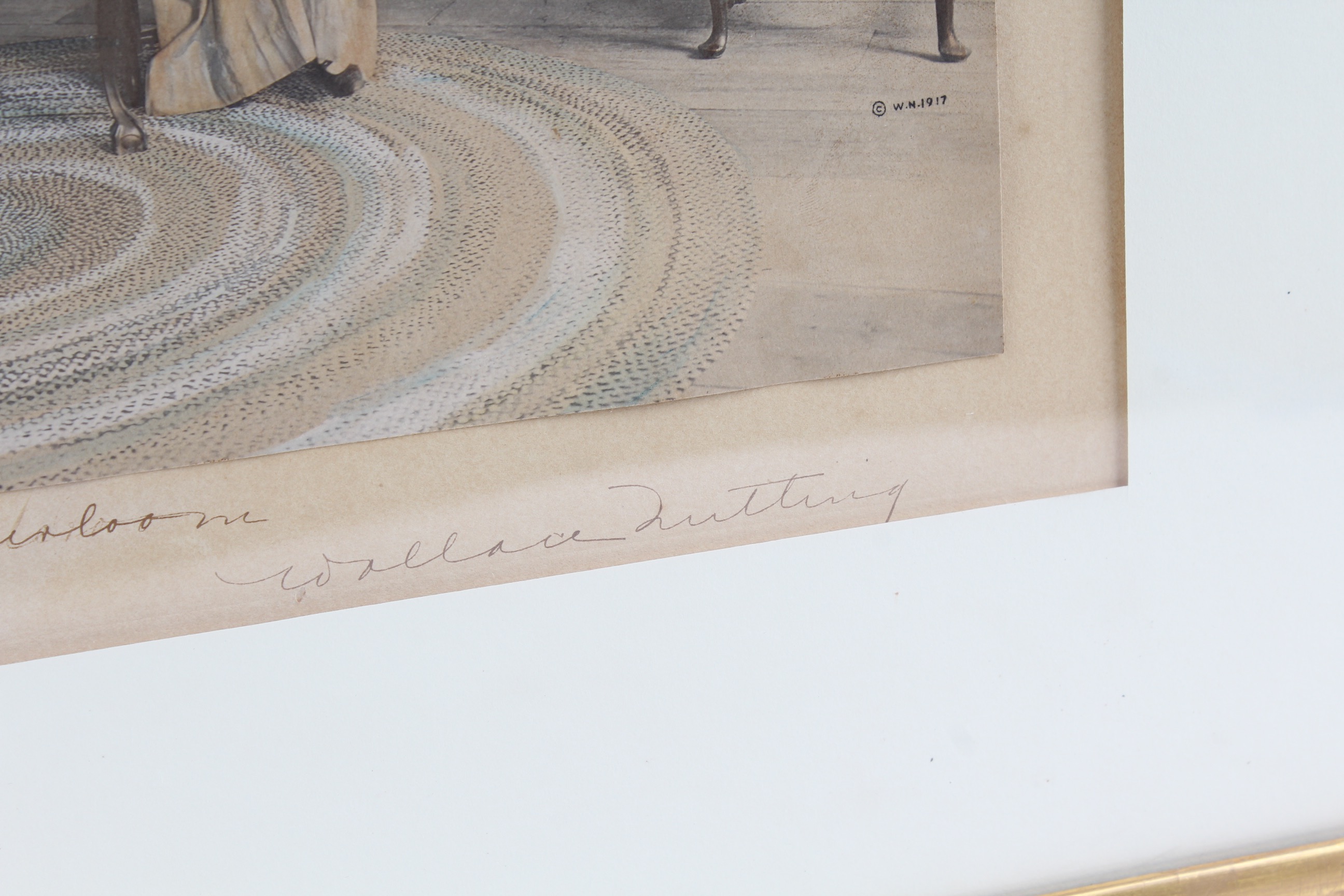 Wallace Nutting Antique Photographic Print "A Sheffield Heirloom"