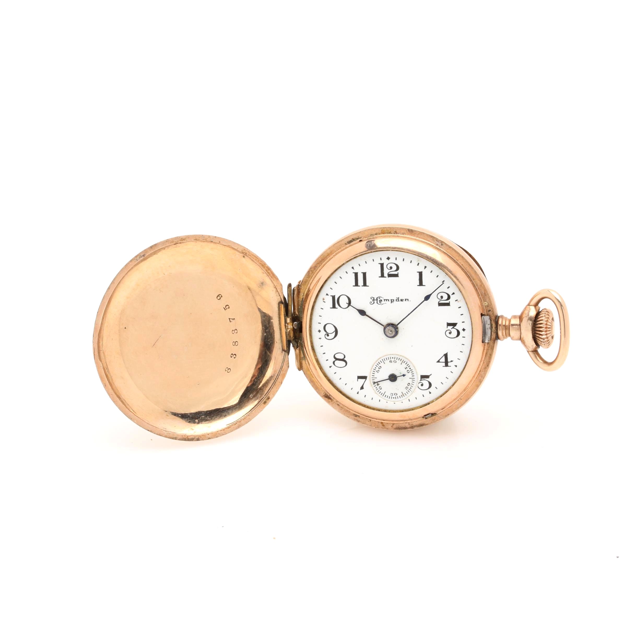Antique Gold Filled Hampden Pocket Watch