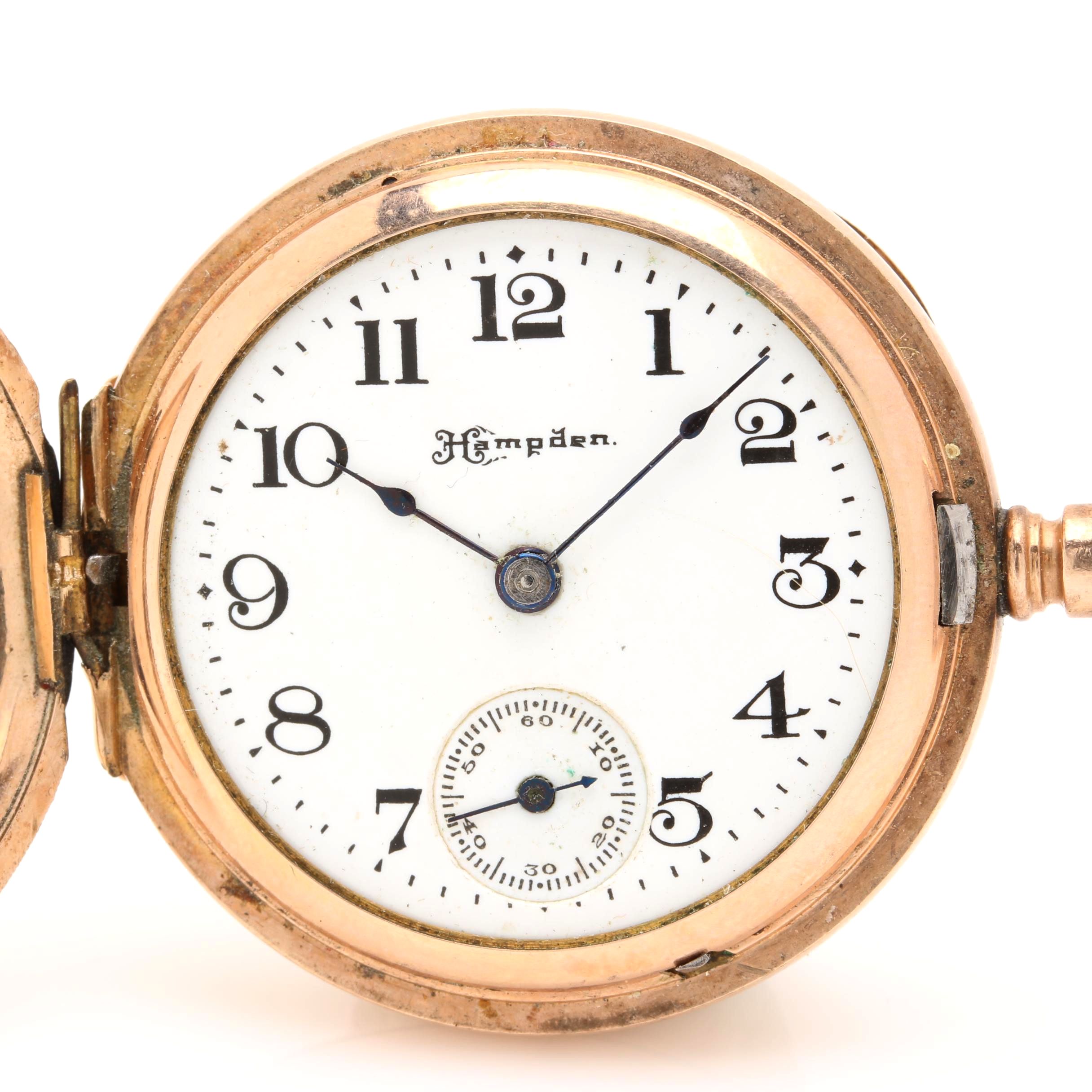 Antique Gold Filled Hampden Pocket Watch