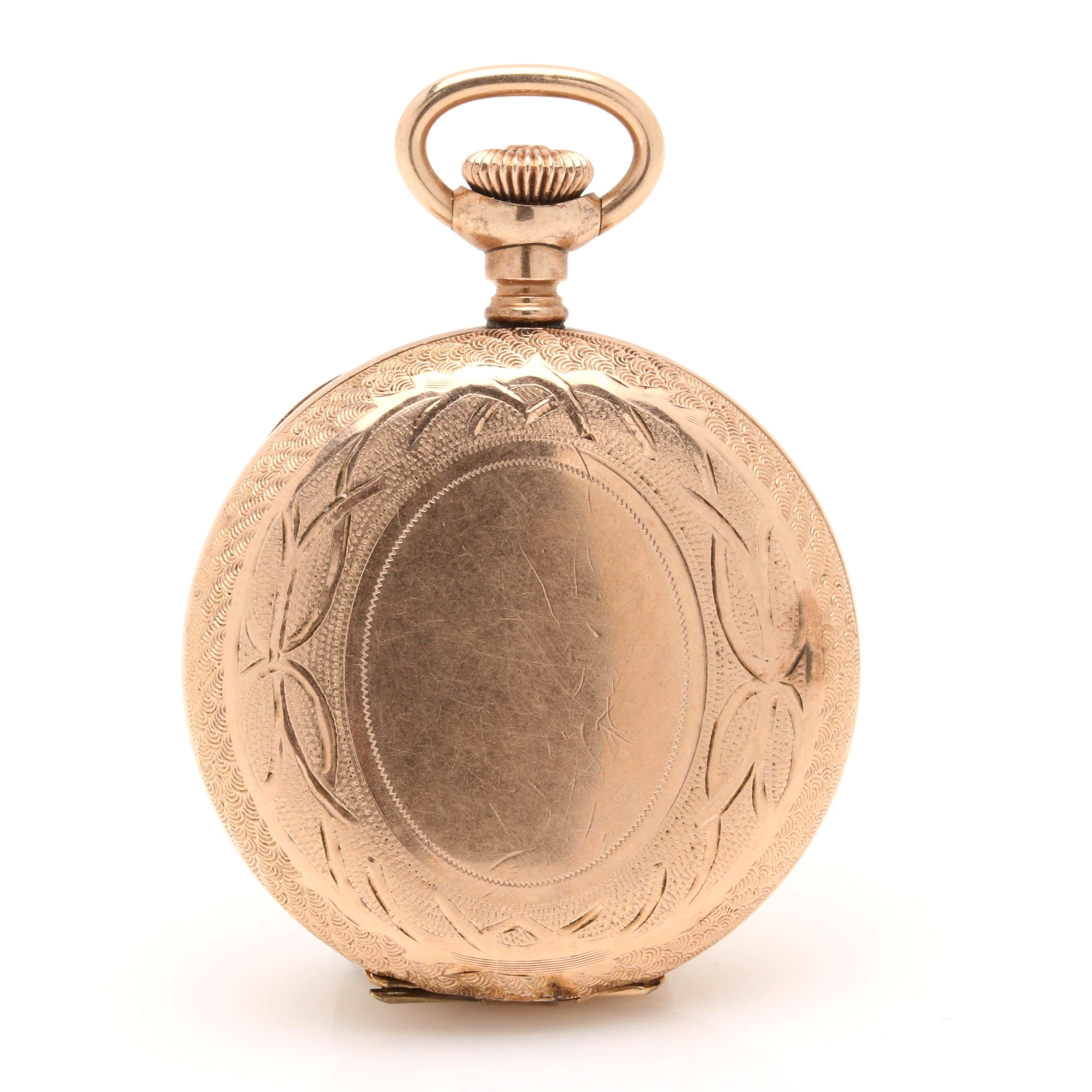 Antique Gold Filled Hampden Pocket Watch