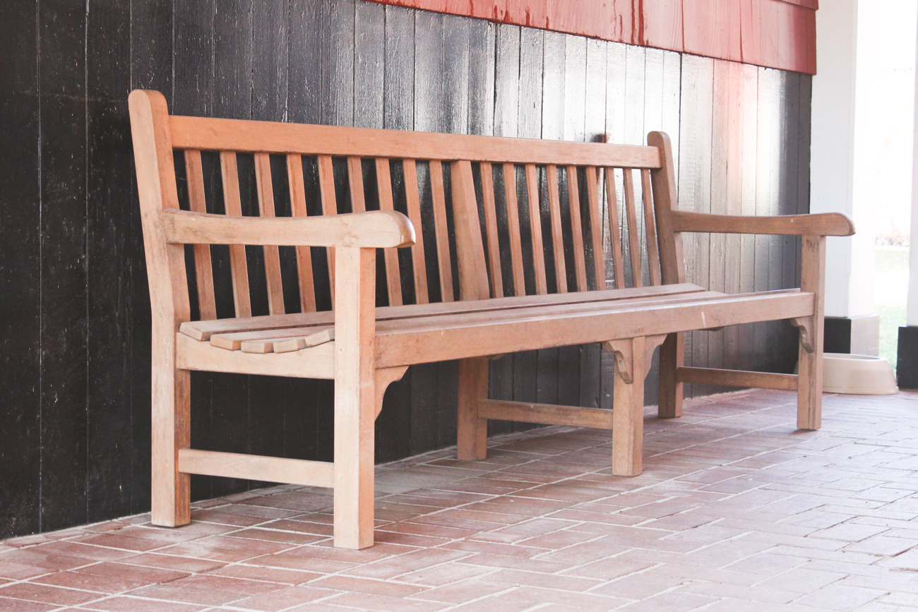 Extra-Long Teak Garden Bench by Country Casual