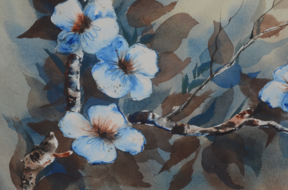 Pair of Original Watercolor Paintings of Birds