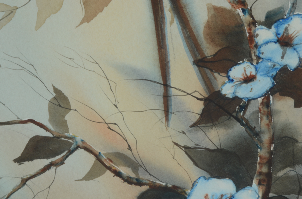 Pair of Original Watercolor Paintings of Birds