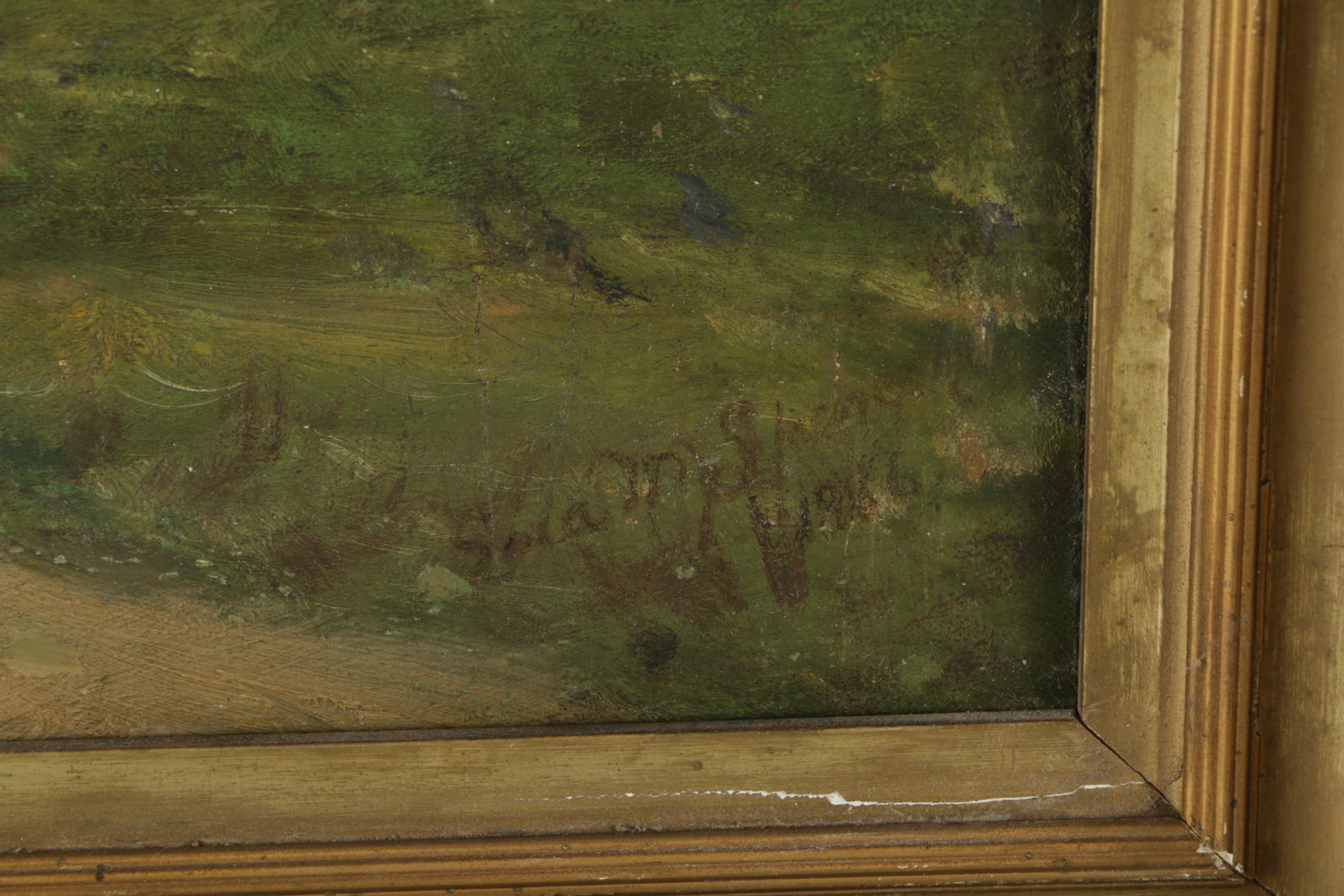 Lola M. Spencer Landscape Oil Painting