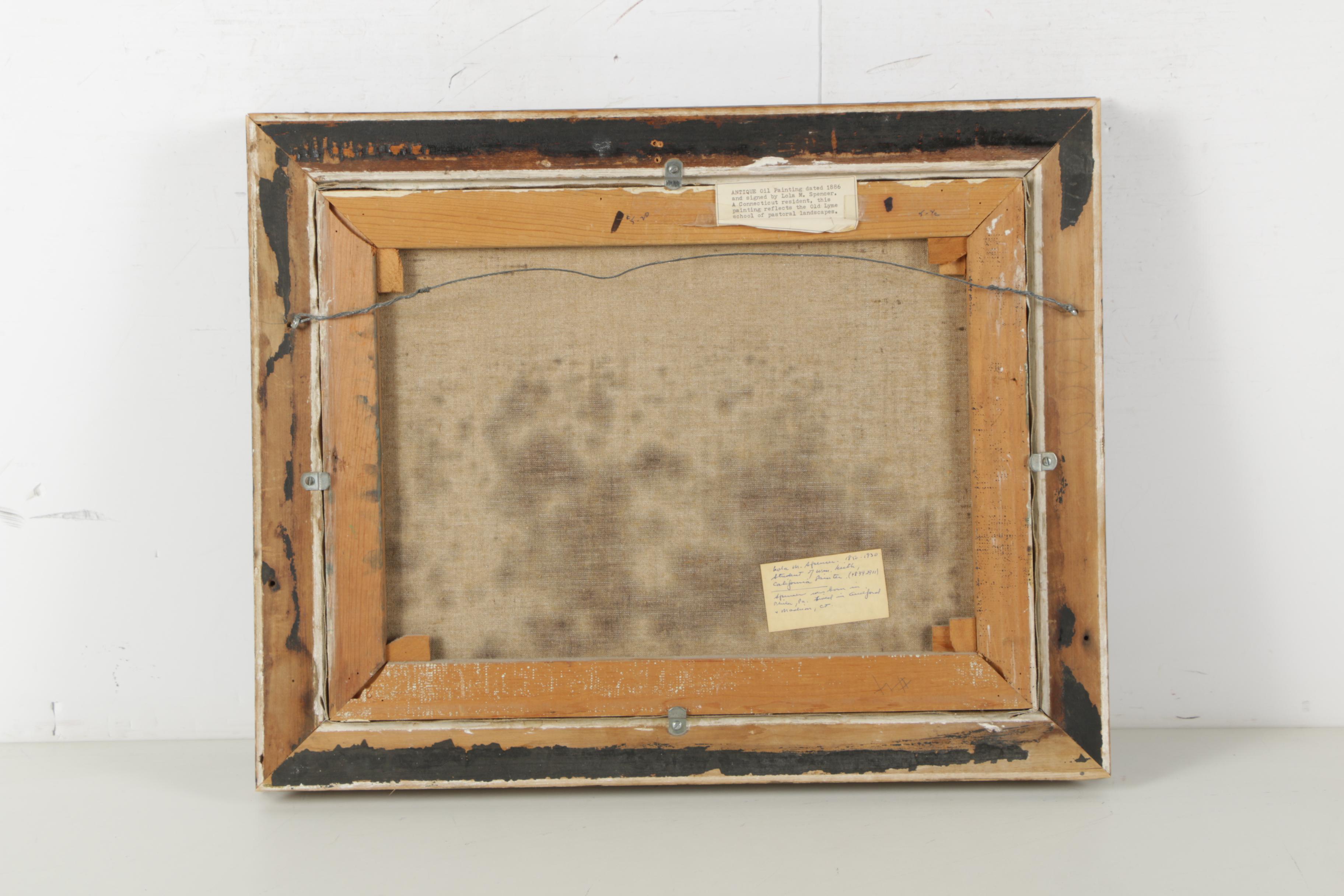 Lola M. Spencer Landscape Oil Painting