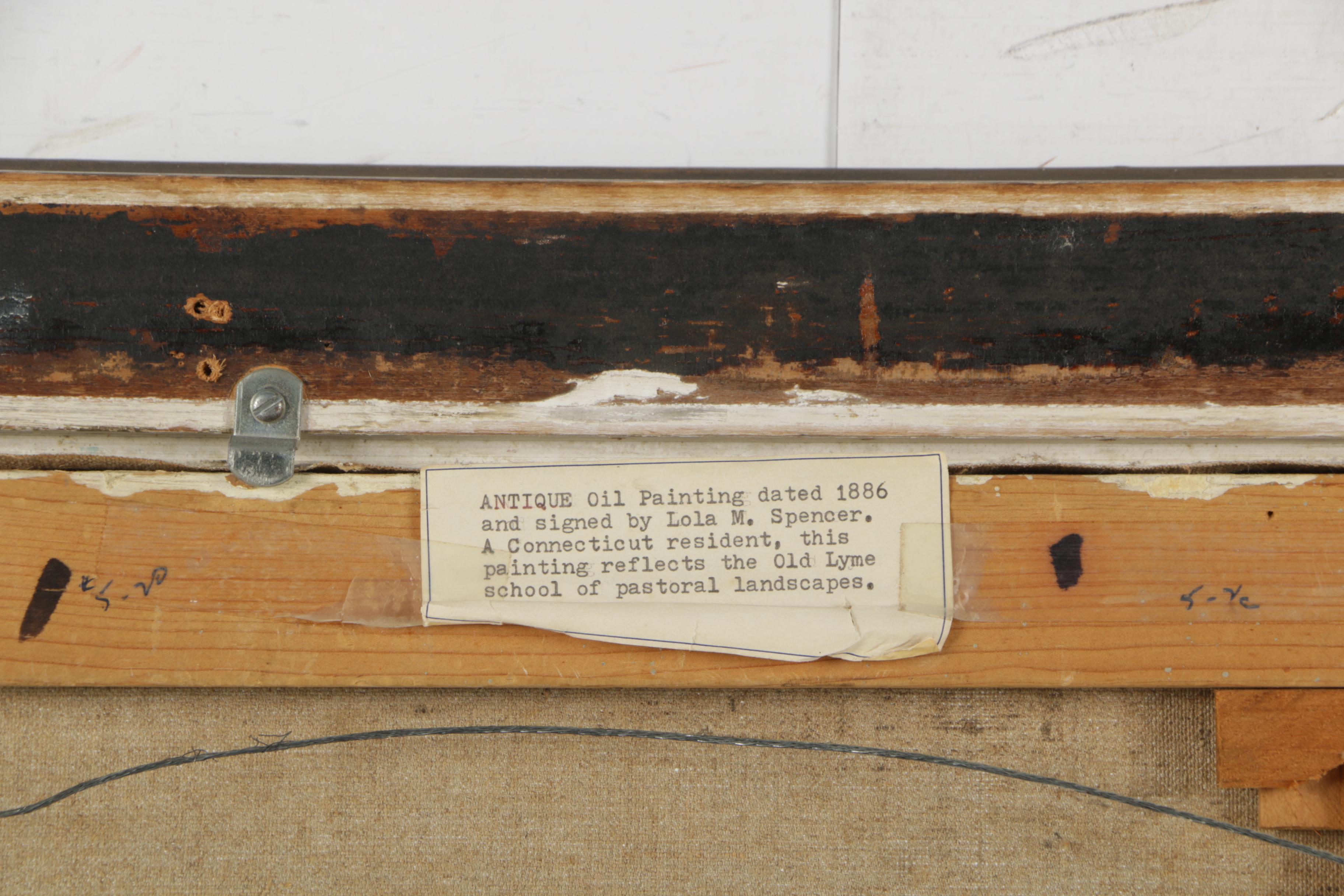 Lola M. Spencer Landscape Oil Painting