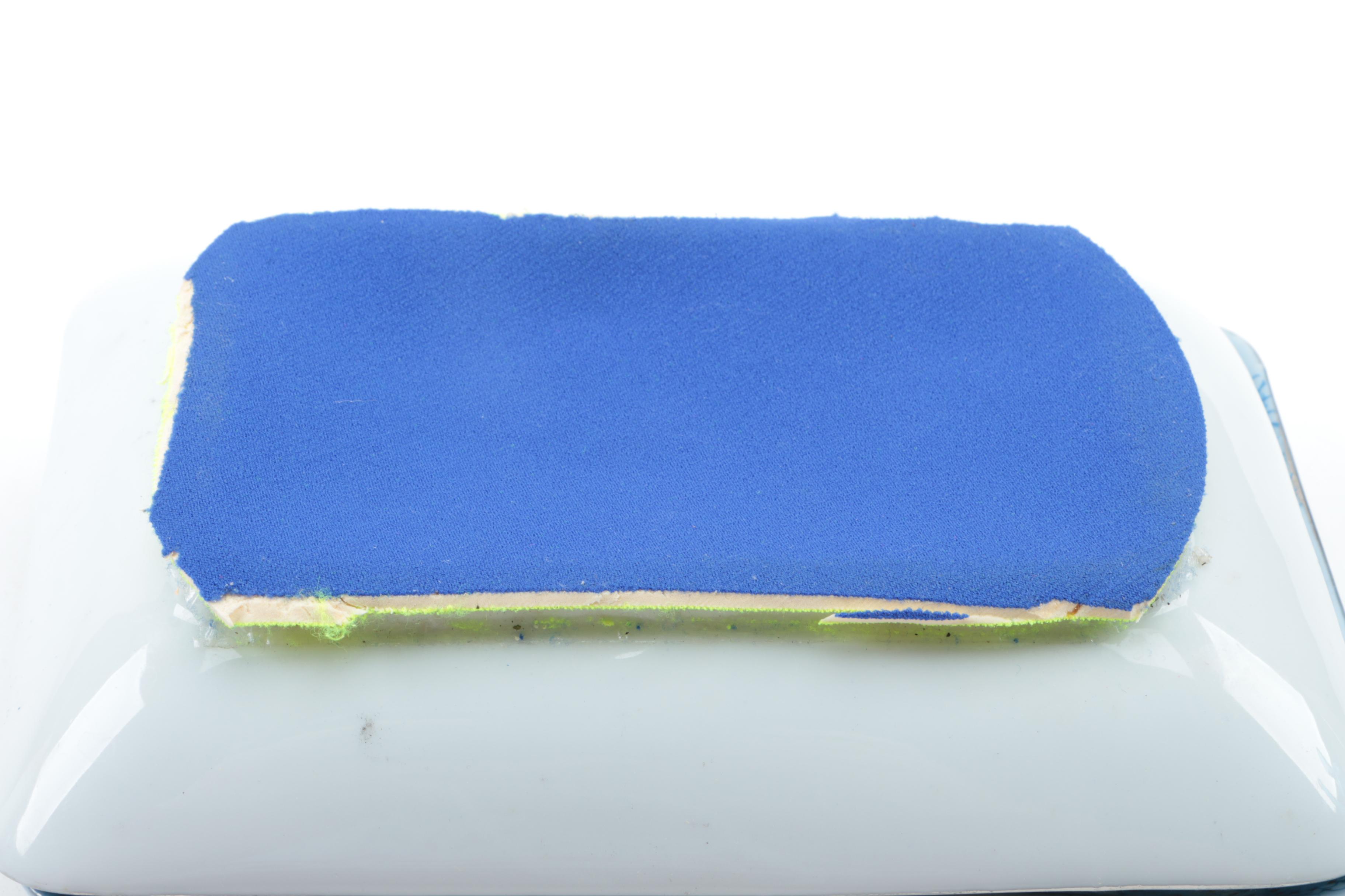 Blenko Blue Glass Bottle and Assorted Blue Home Accessories