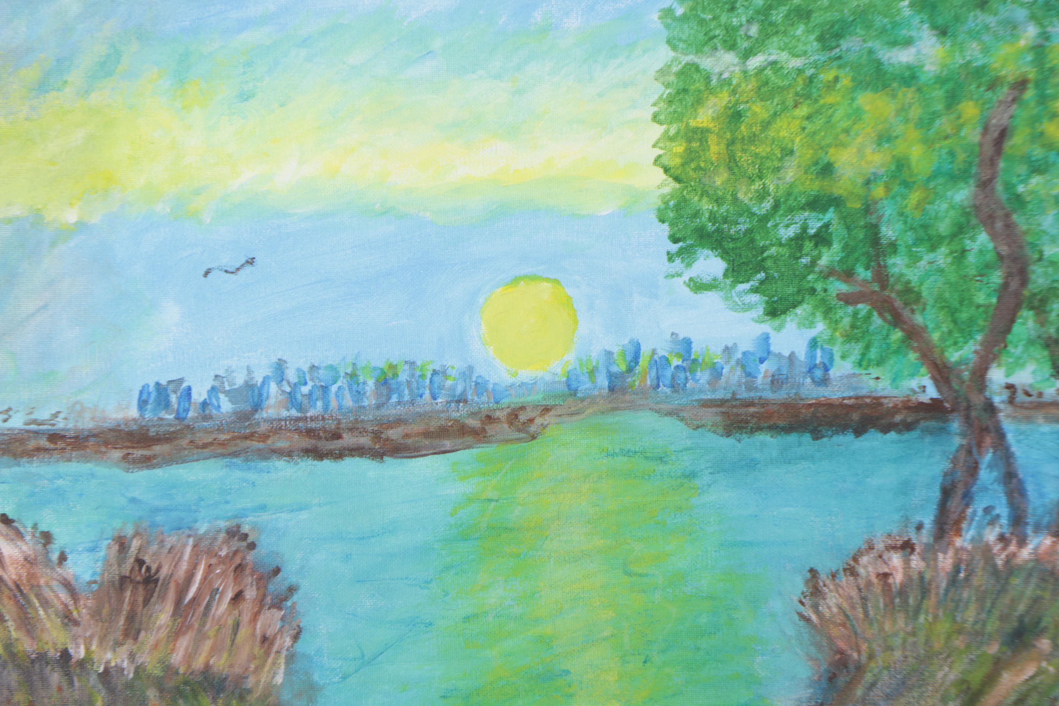 Oil Painting on Canvas "Sunney Day"