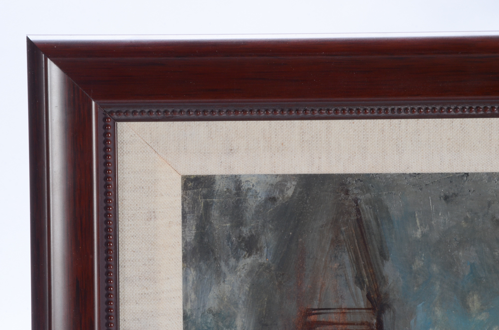 John Annus 1960 Oil Painting on Board "Venezia"