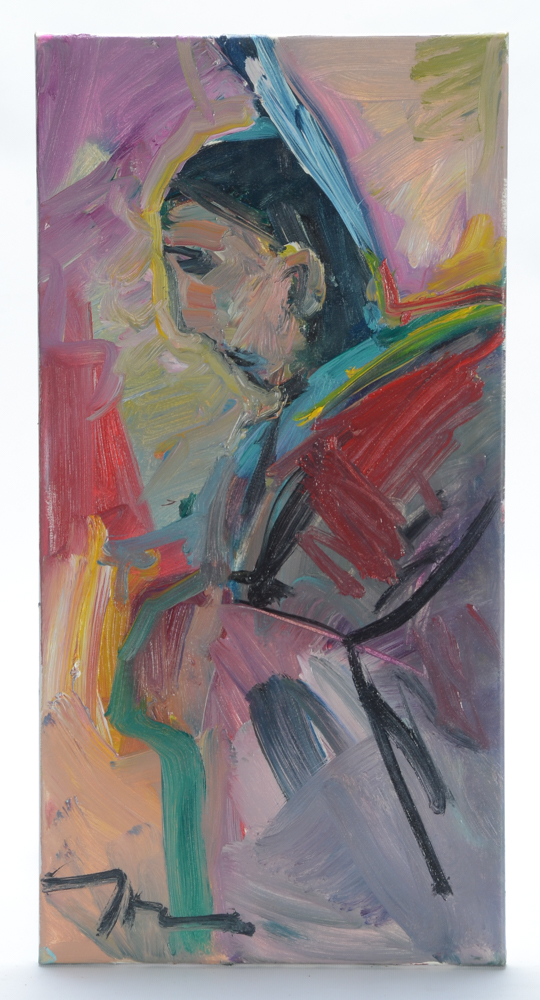 Jose Trujillo Original Oil Painting on Canvas "The Feather"