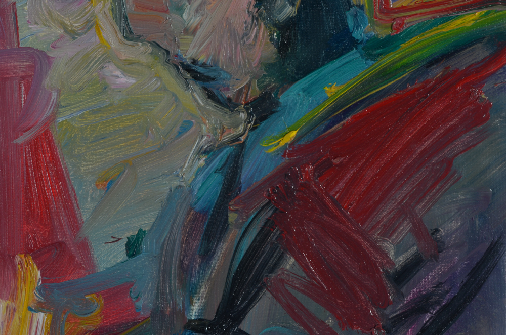 Jose Trujillo Original Oil Painting on Canvas "The Feather"