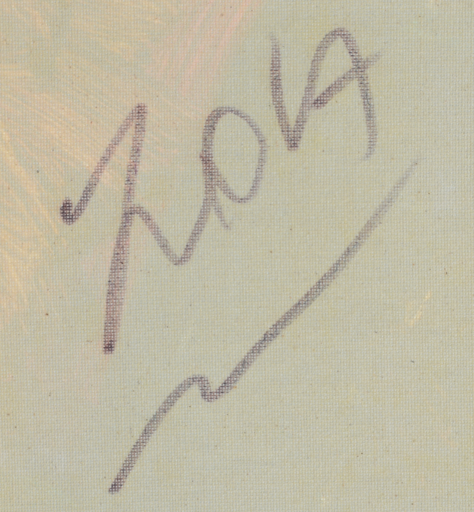 Jose Trujillo Original Oil Painting on Canvas "The Feather"