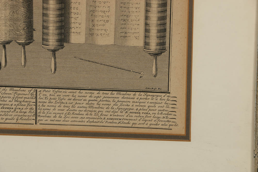 Restrike Etching after Bernard Picart "Instruments Made Use...at Circumcision"