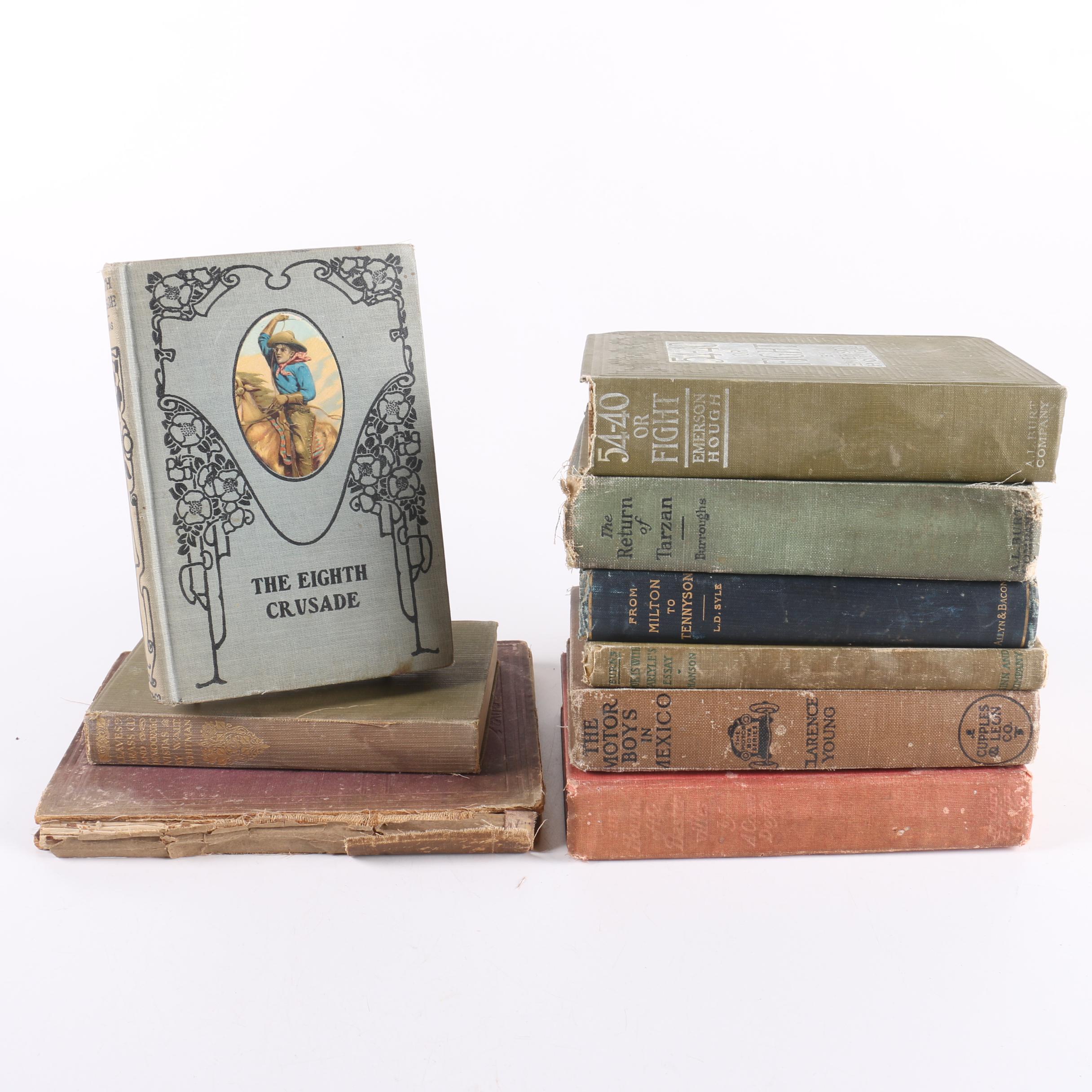 Fiction Books Including 1930 "Leaves of Grass" by Walt Whitman