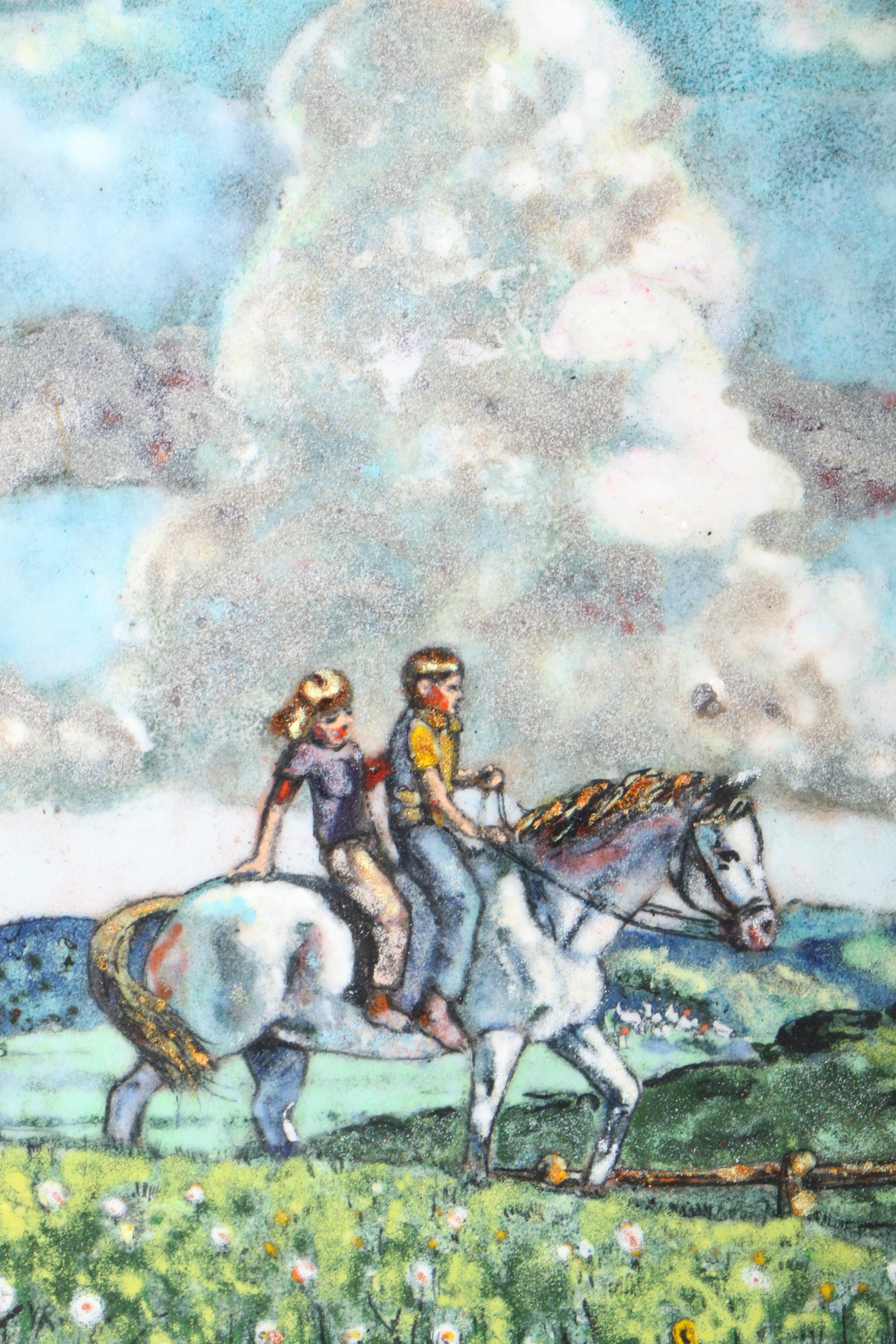 E. Robert Bodge Enamel on Copper "Double"