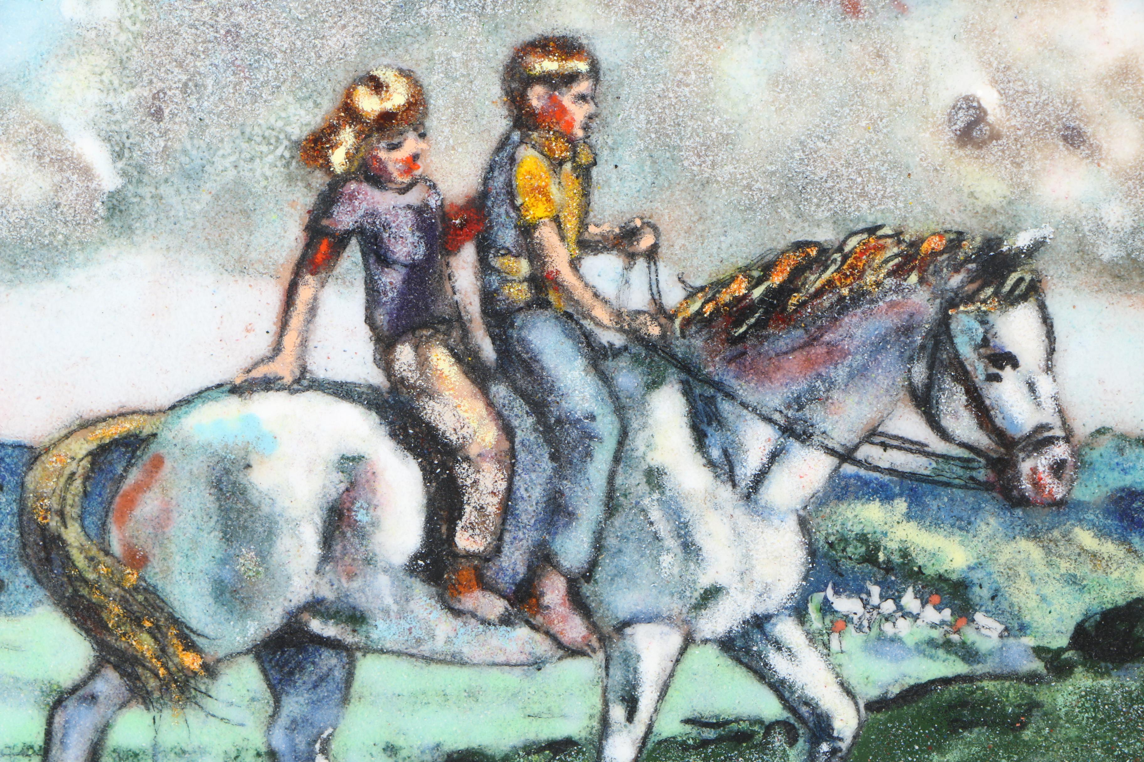 E. Robert Bodge Enamel on Copper "Double"