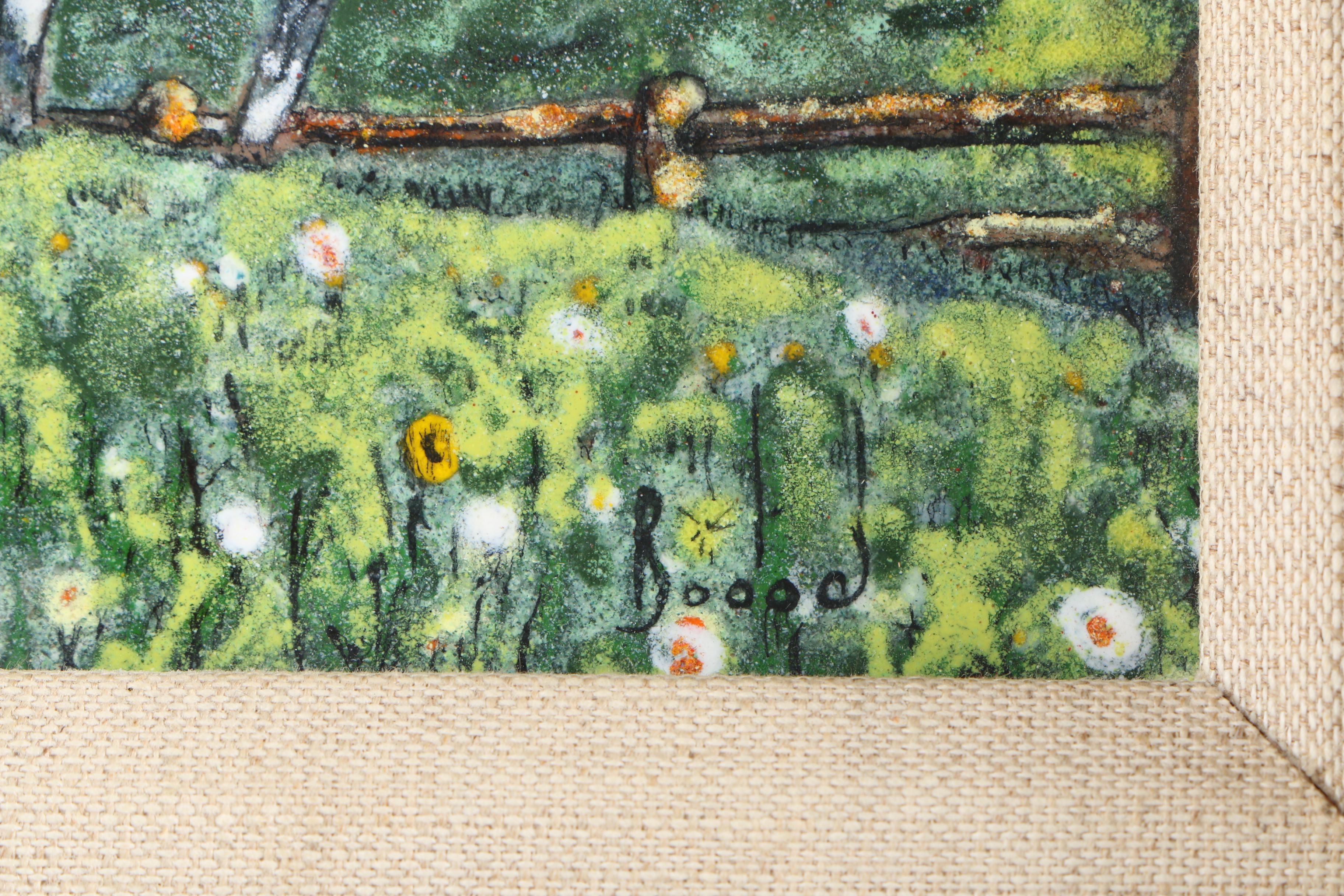 E. Robert Bodge Enamel on Copper "Double"