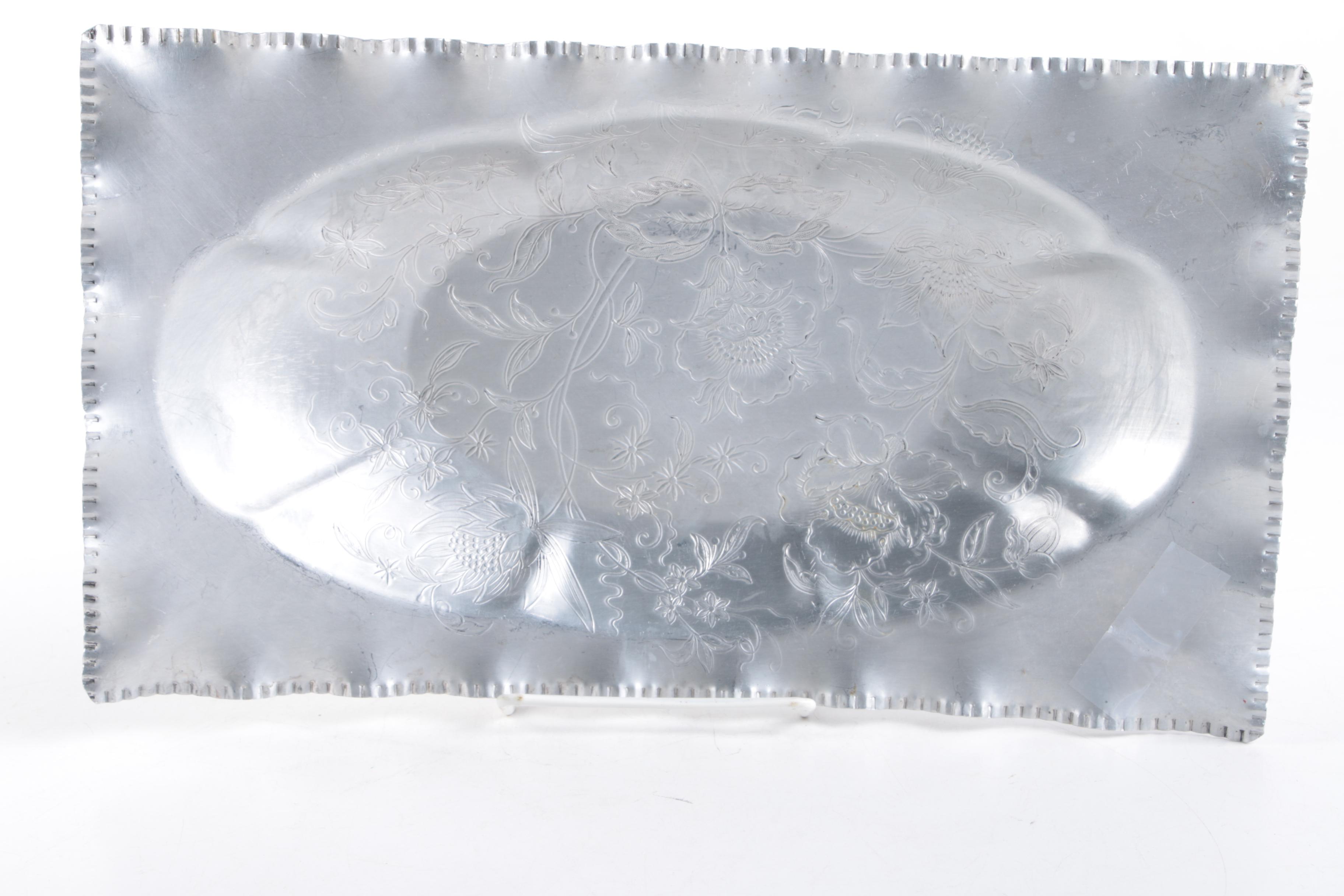 Vintage Admiration Products Aluminum Tray and Tableware