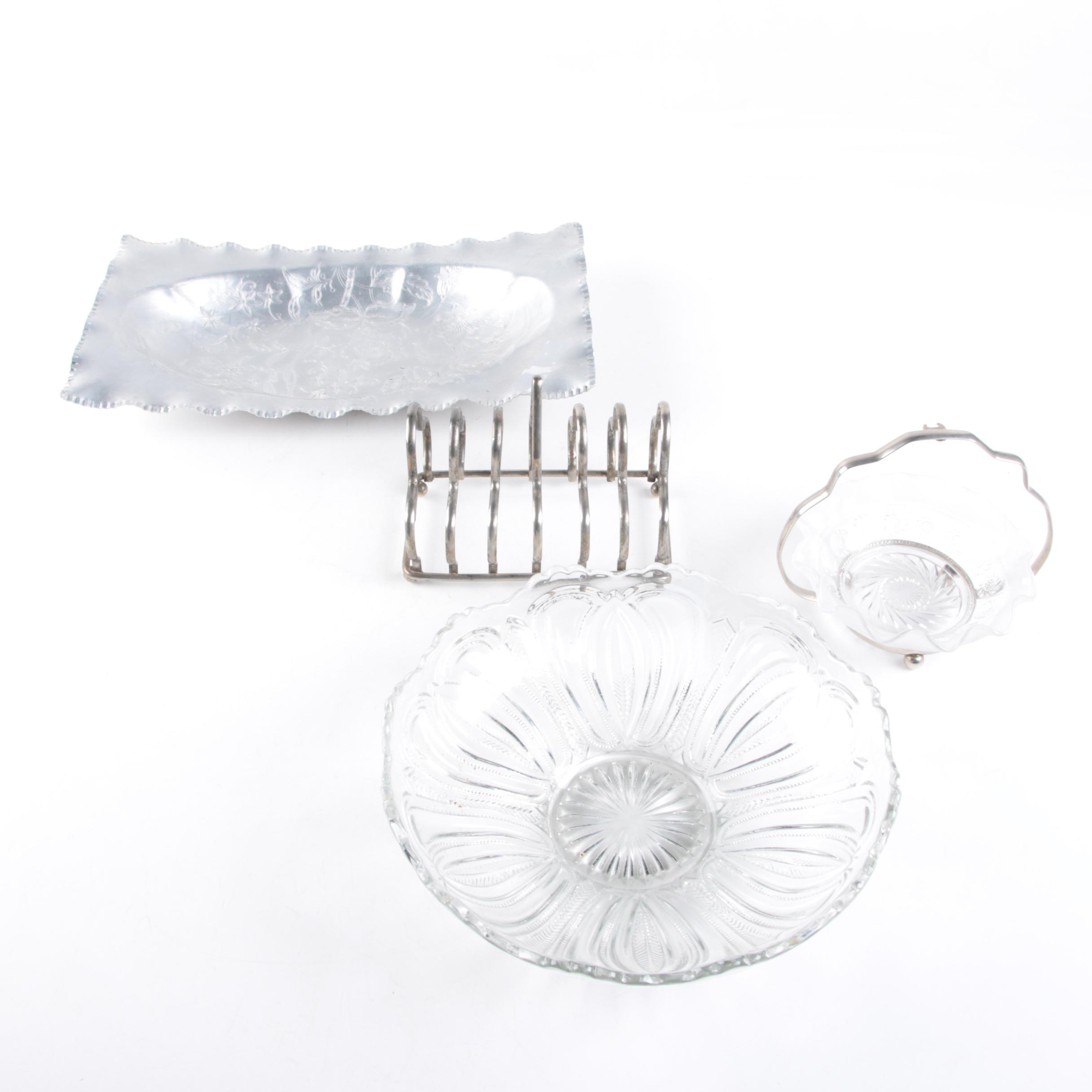 Vintage Admiration Products Aluminum Tray and Tableware