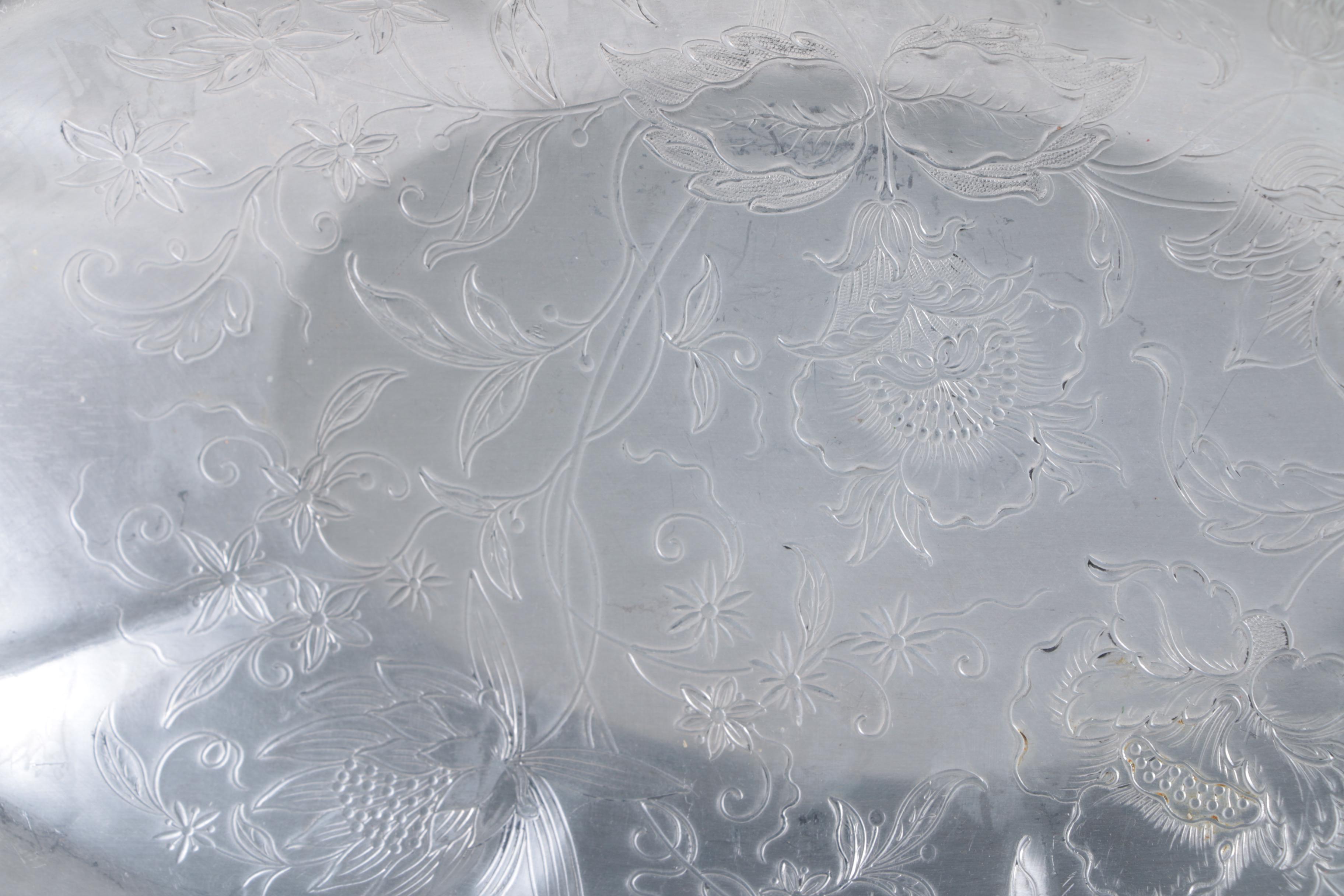 Vintage Admiration Products Aluminum Tray and Tableware