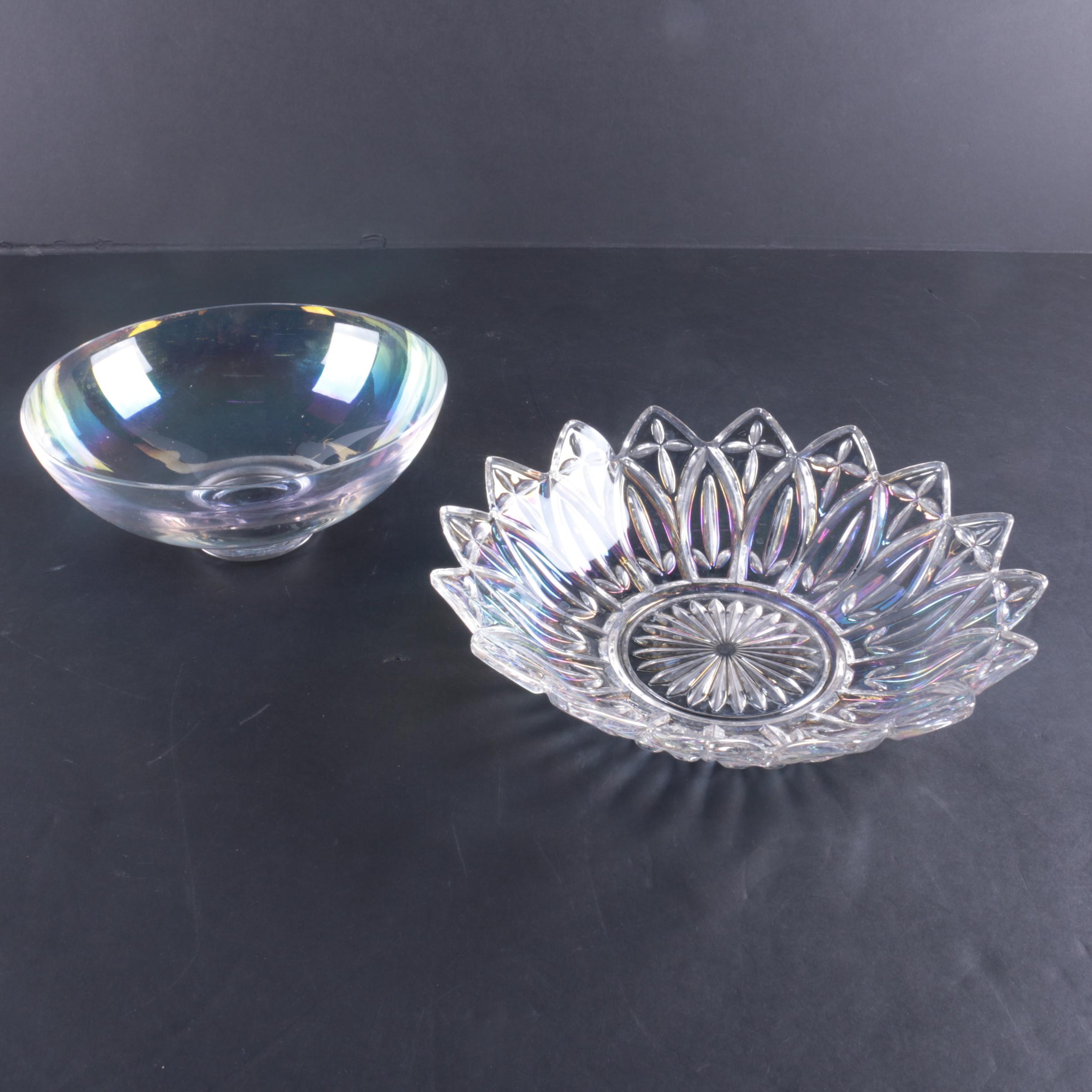 Federal Glass "Petal Iridescent" Bowl