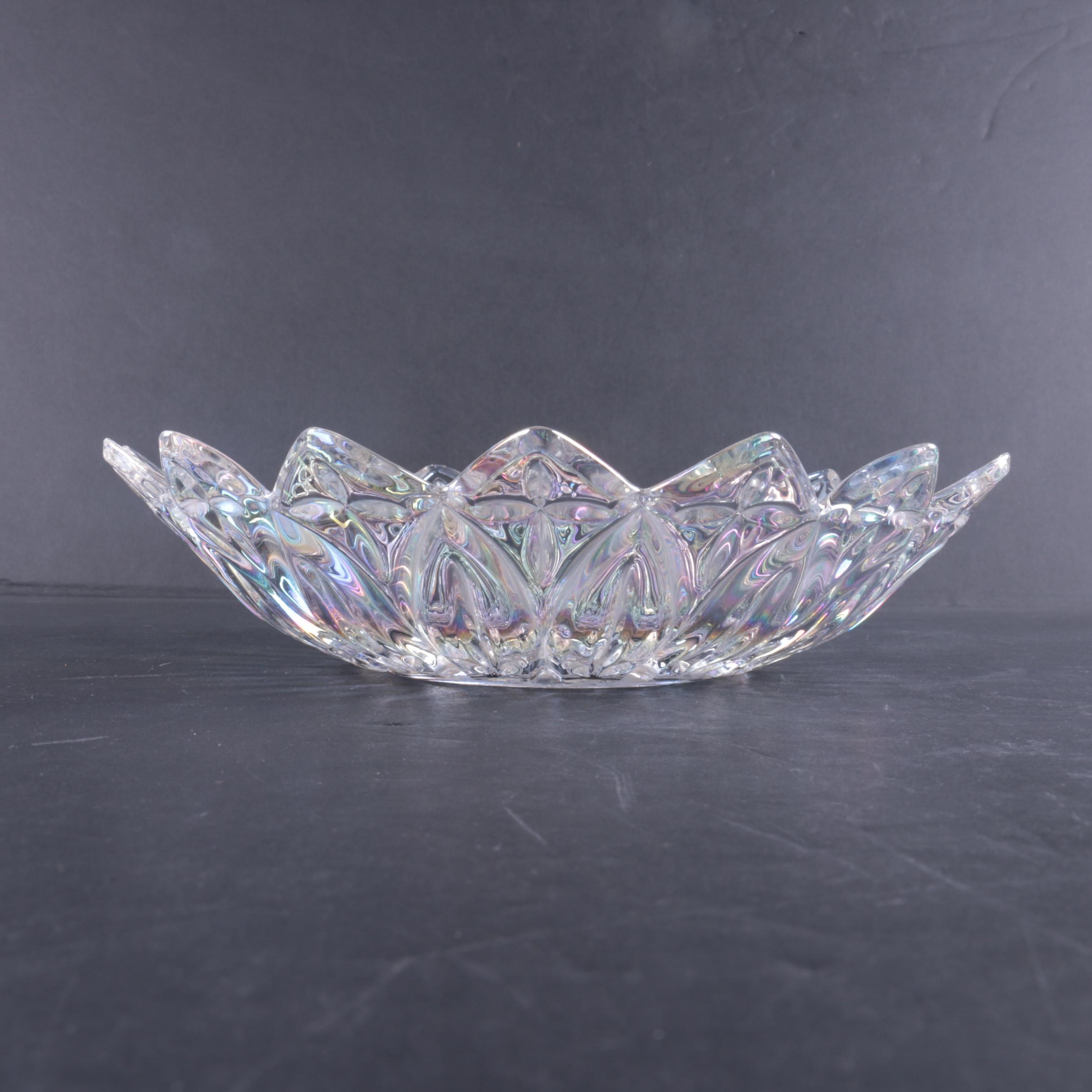 Federal Glass "Petal Iridescent" Bowl