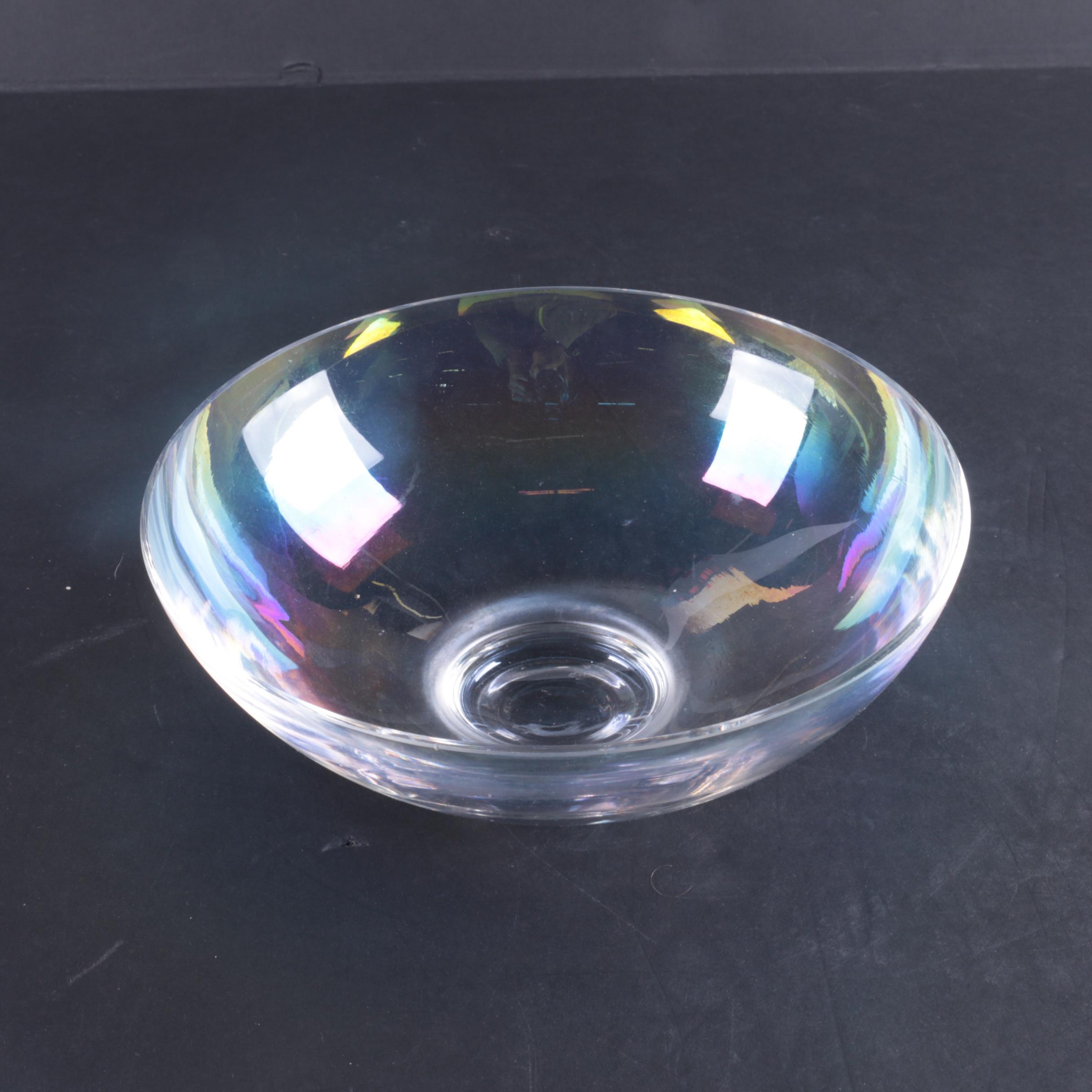 Federal Glass "Petal Iridescent" Bowl