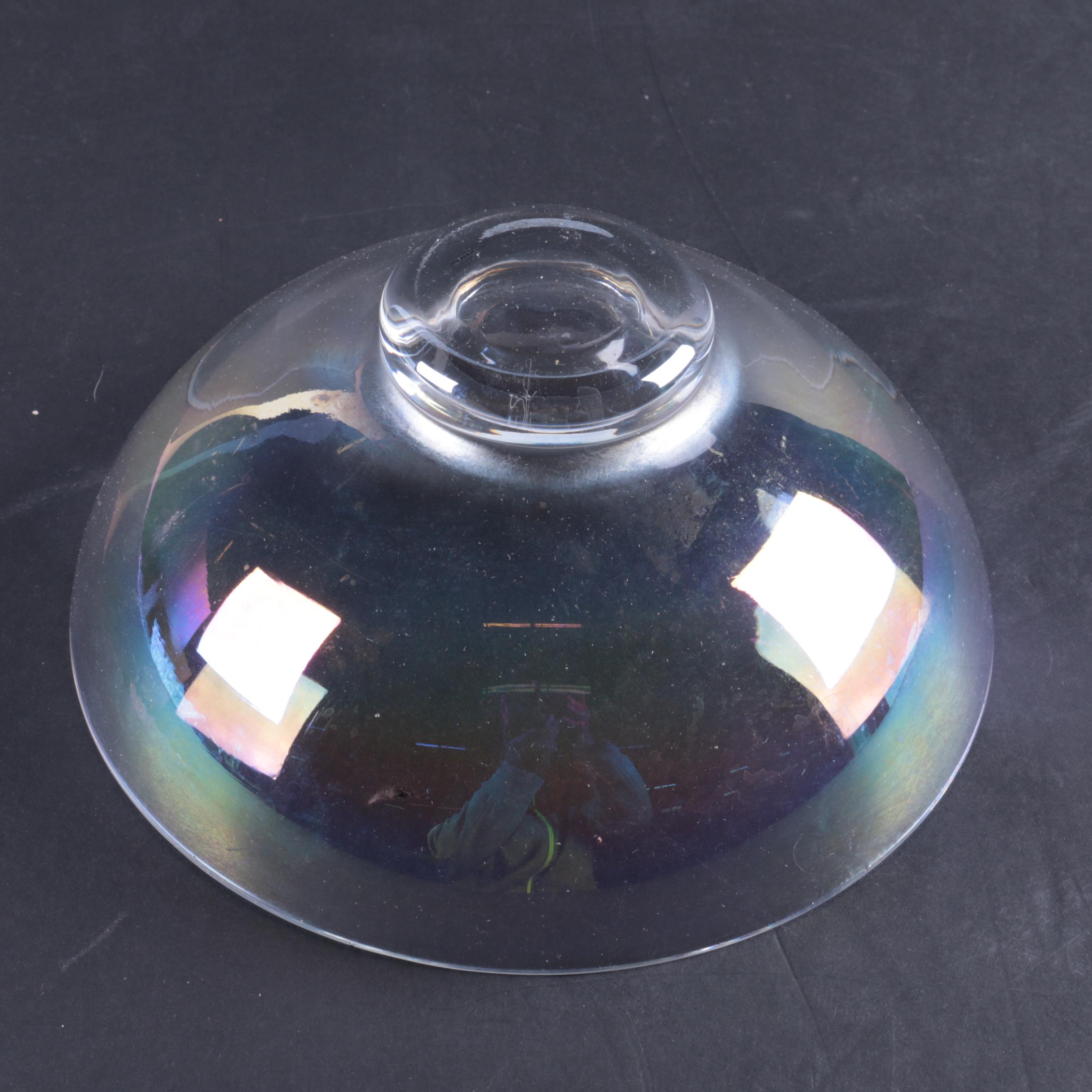 Federal Glass "Petal Iridescent" Bowl