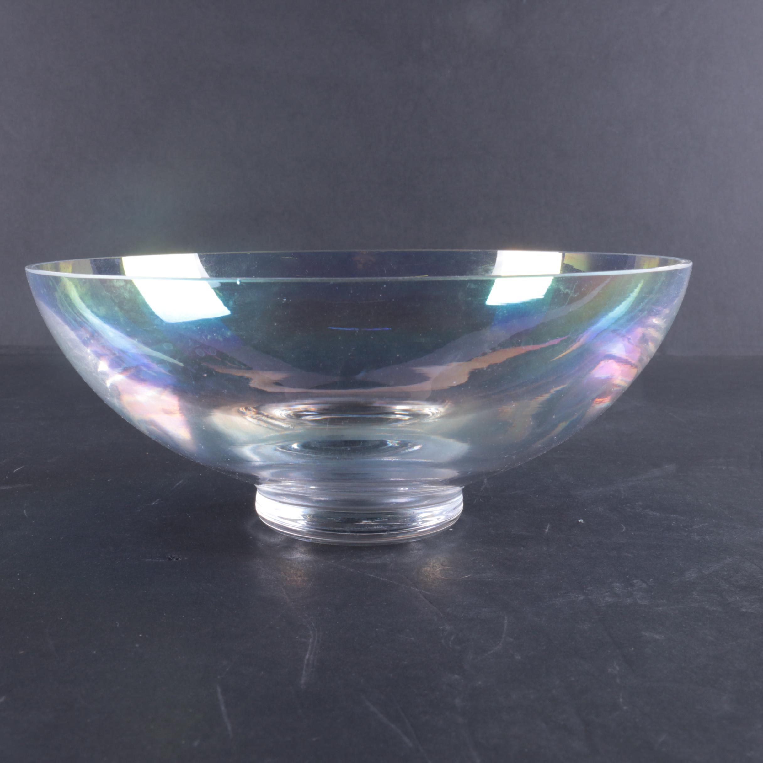 Federal Glass "Petal Iridescent" Bowl