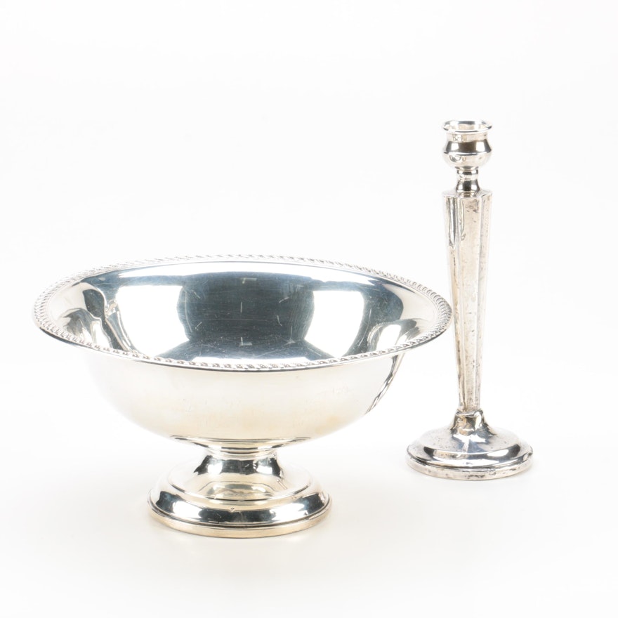 Preisner and Elgin Silversmiths Weighted Sterling Silver Tableware