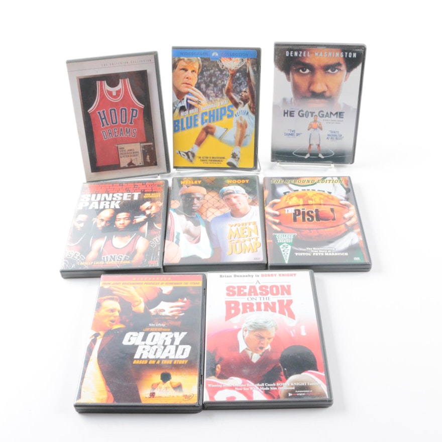 Collection of Eight Basketball DVDs