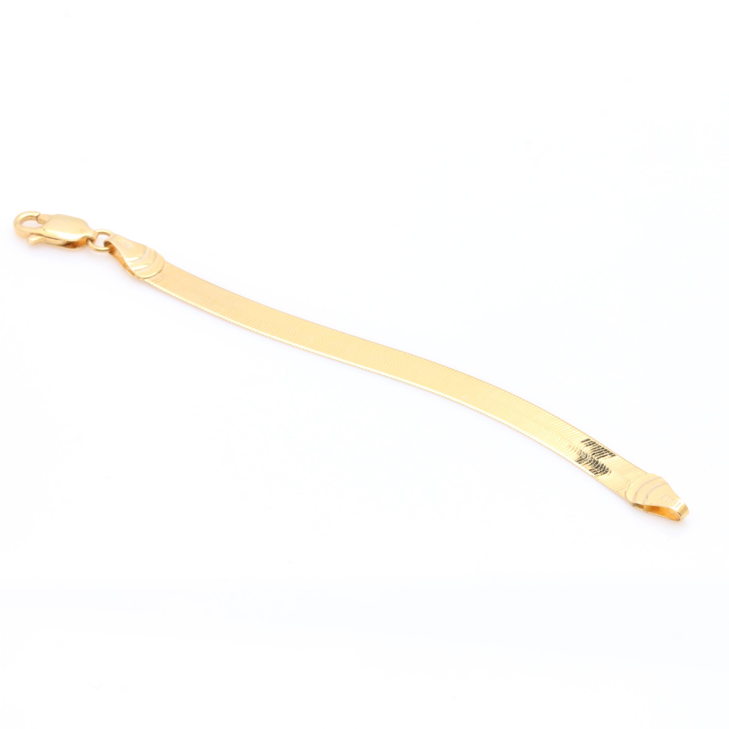 14K Yellow Gold Necklace Extender