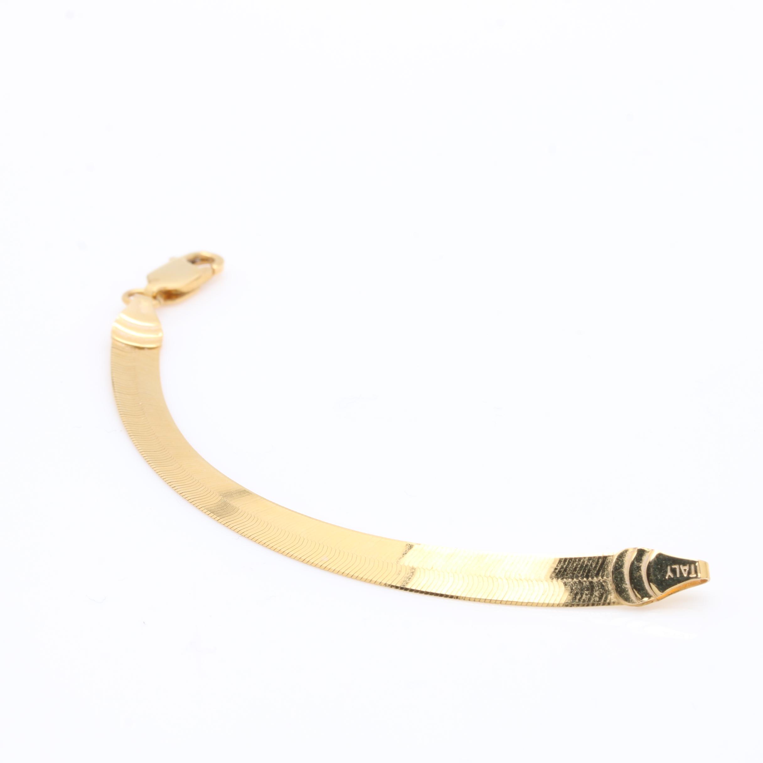 14K Yellow Gold Necklace Extender