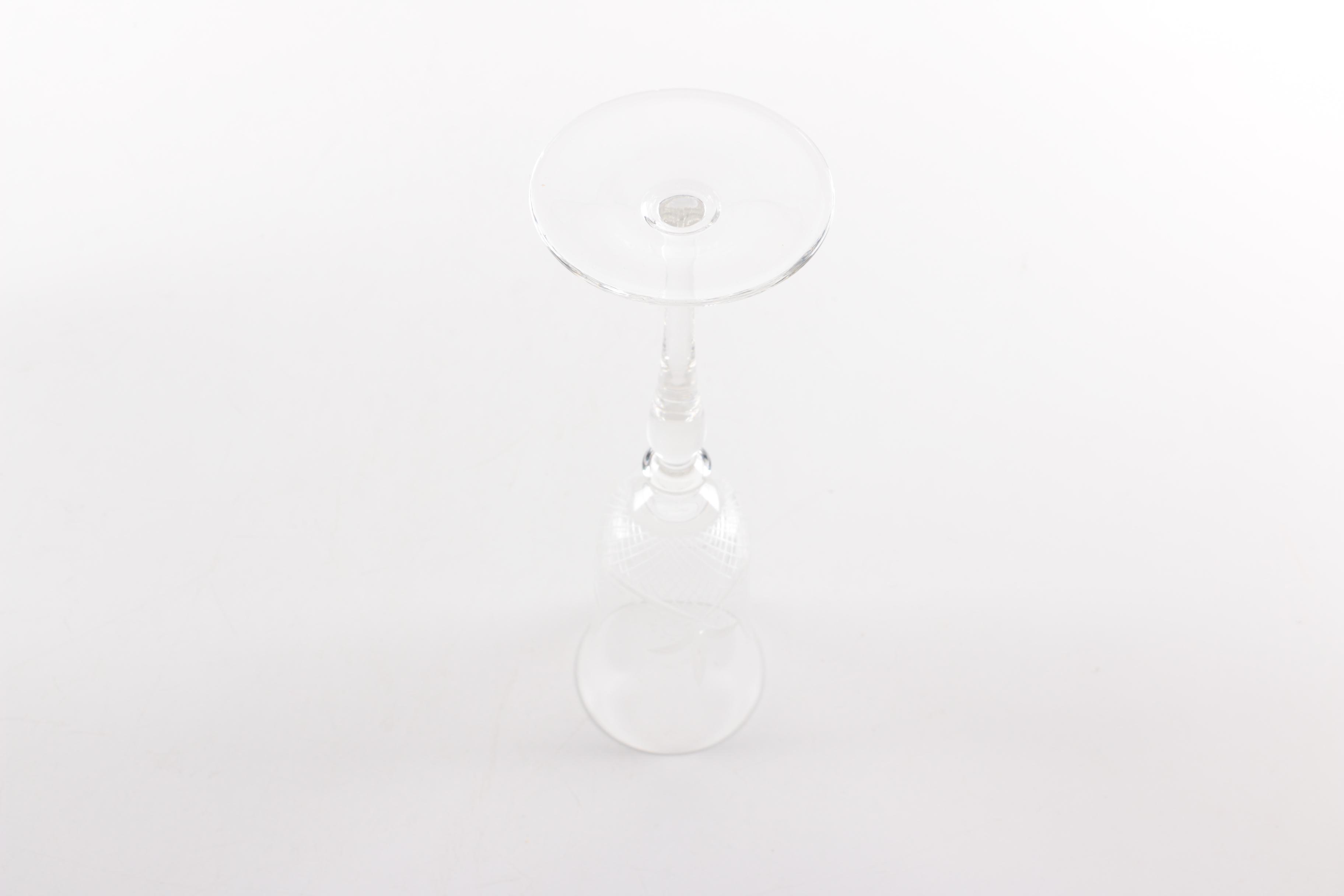 Etched Crystal Champagne Flutes