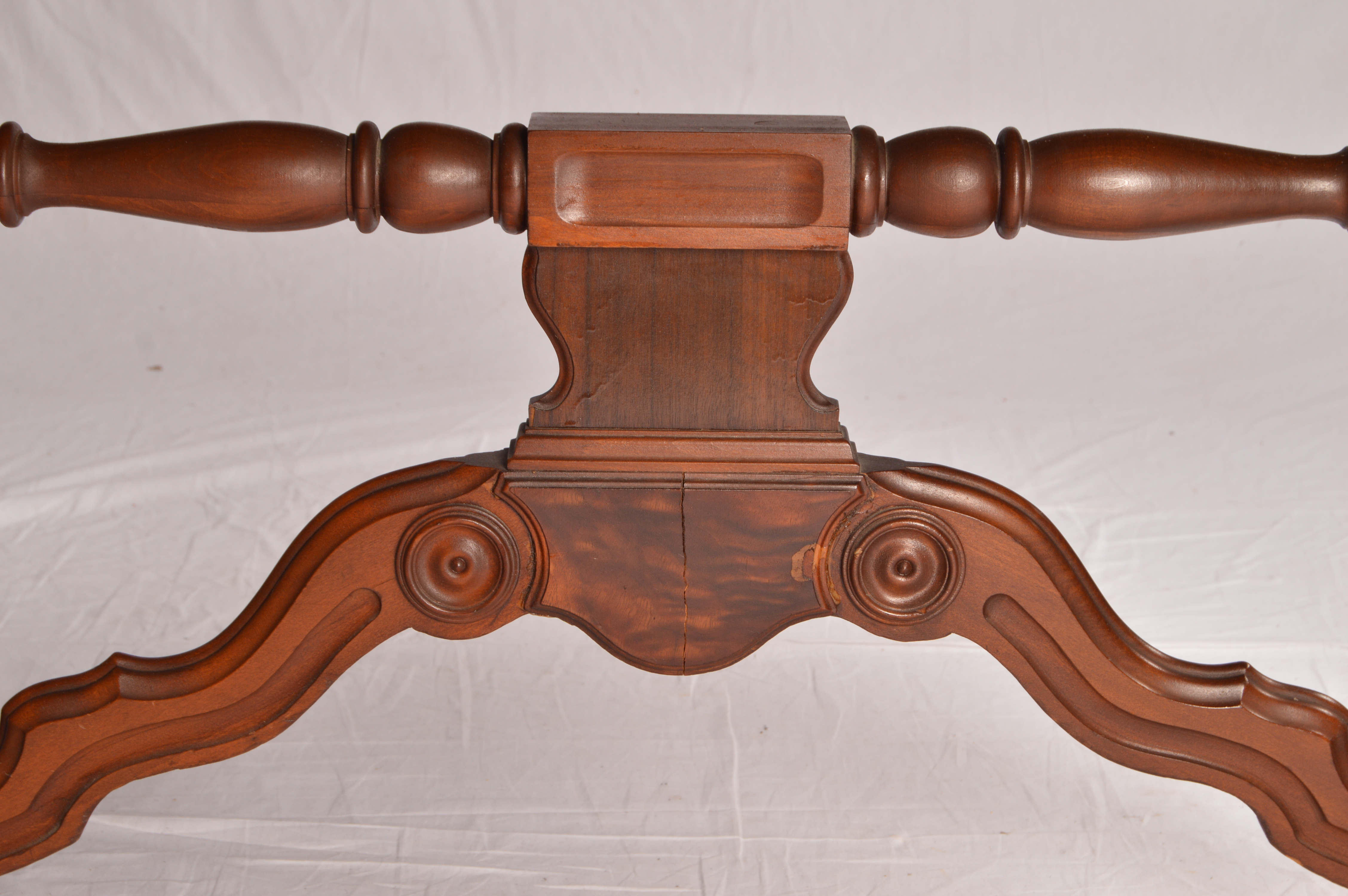 Vintage Jacobean Revival Style Walnut Dining Table