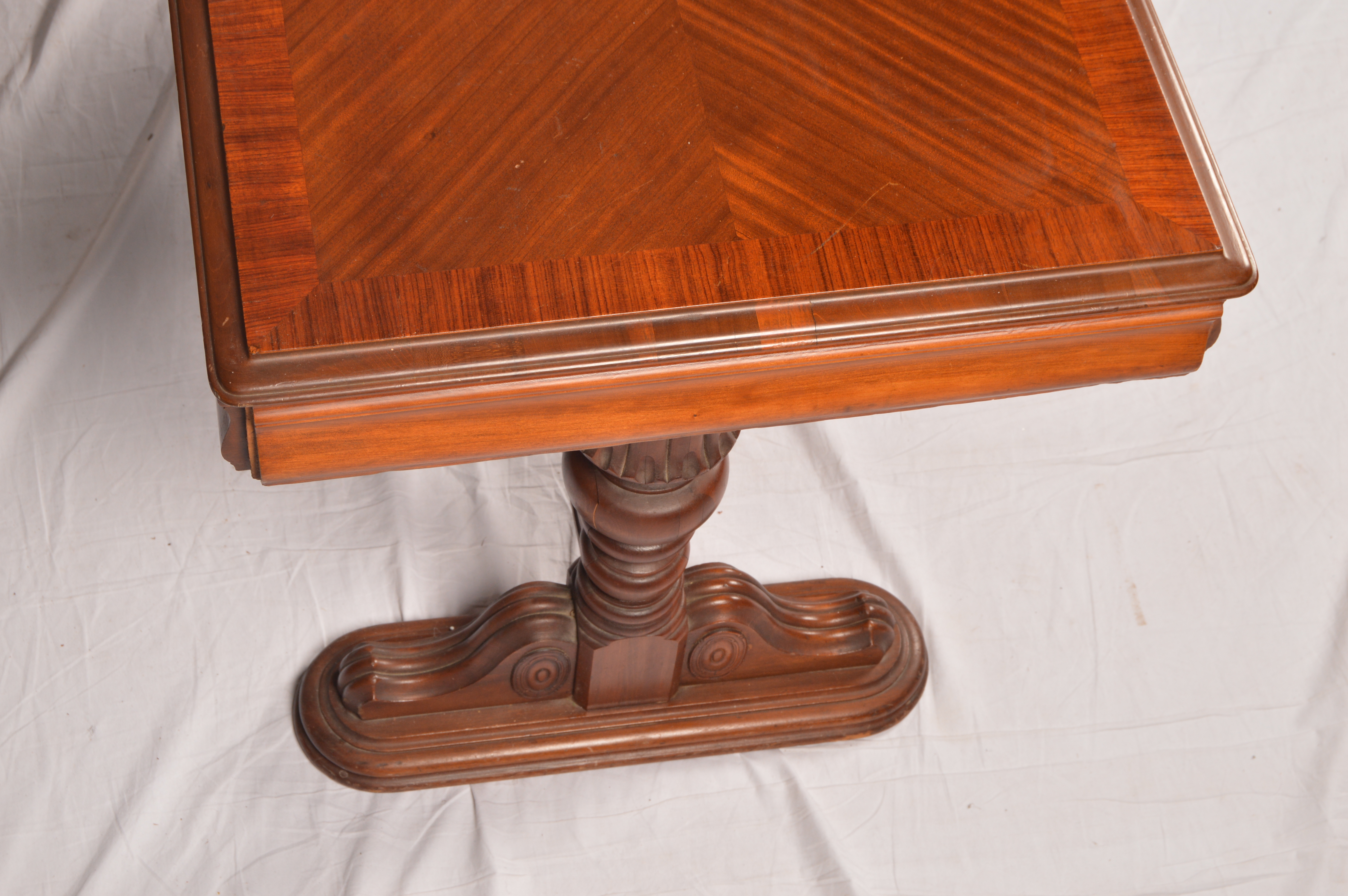 Vintage Jacobean Revival Style Walnut Dining Table