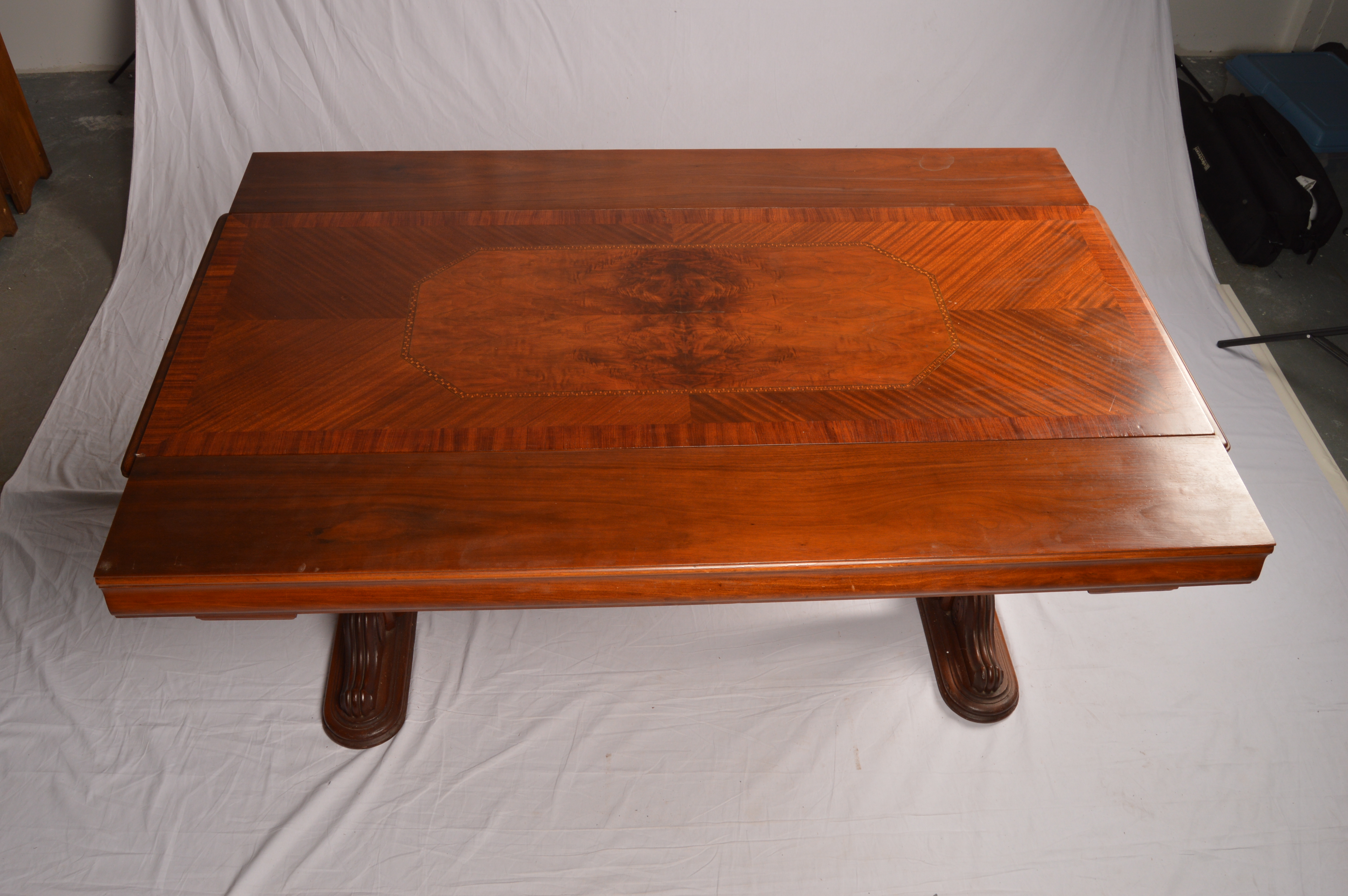 Vintage Jacobean Revival Style Walnut Dining Table