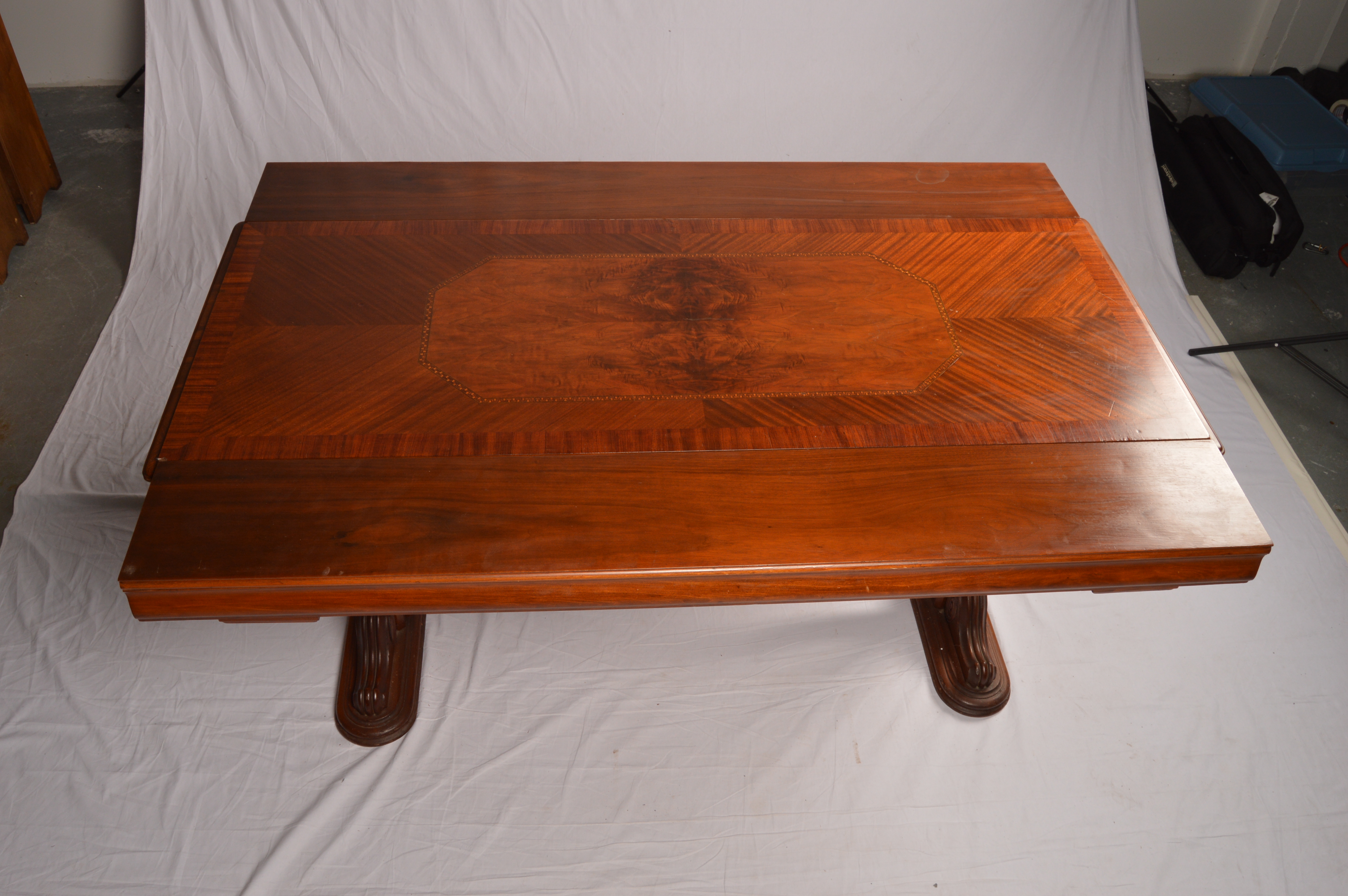Vintage Jacobean Revival Style Walnut Dining Table