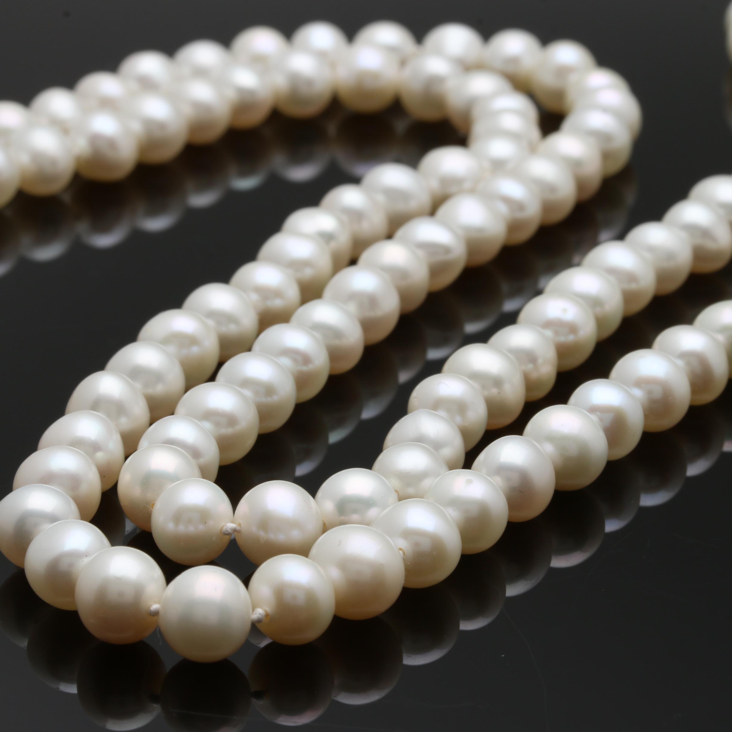 Cultured Pearl Endless Necklace