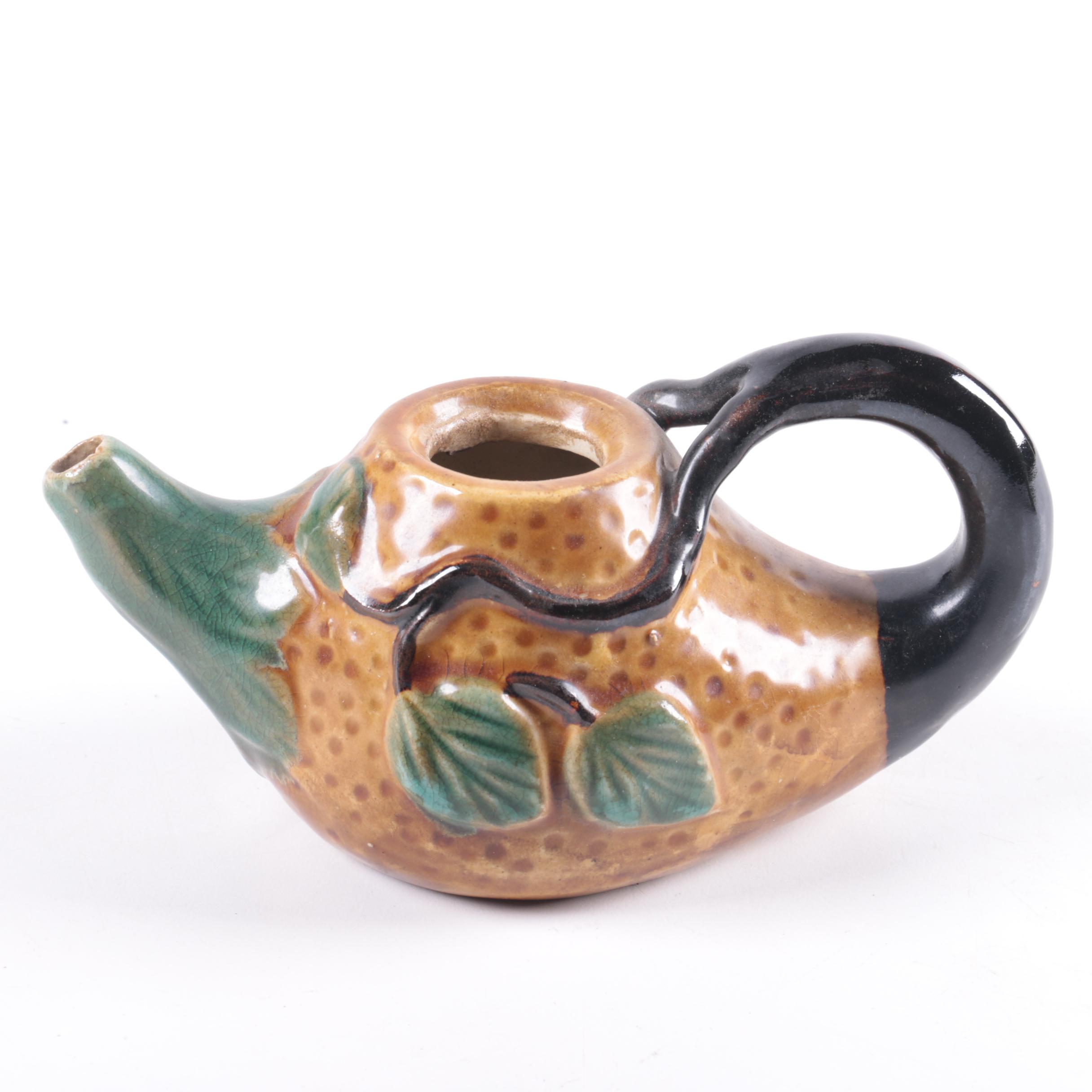 Decorative Stoneware Vase and Teapot