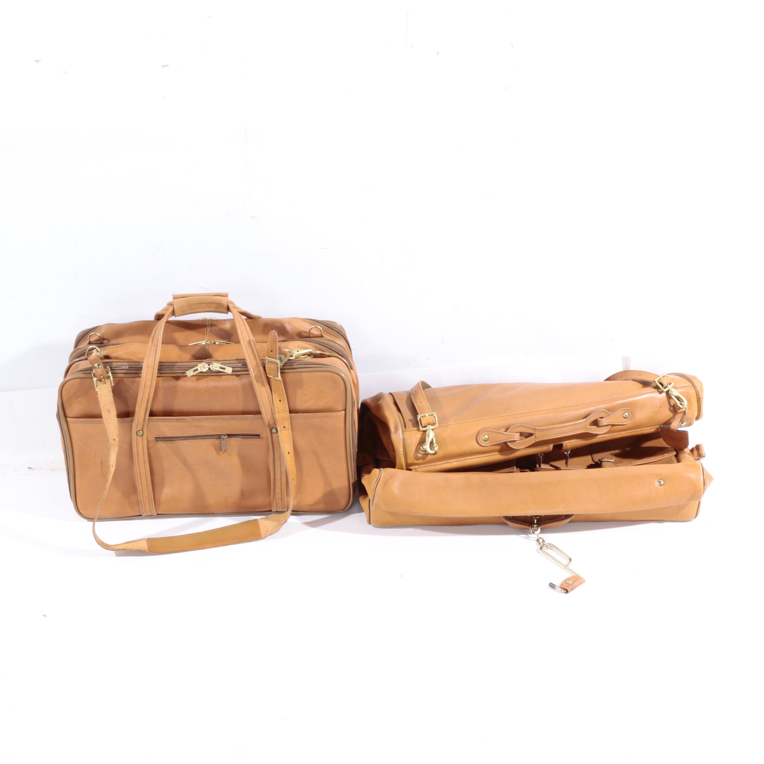 Vintage Hartmann Leather Luggage Set