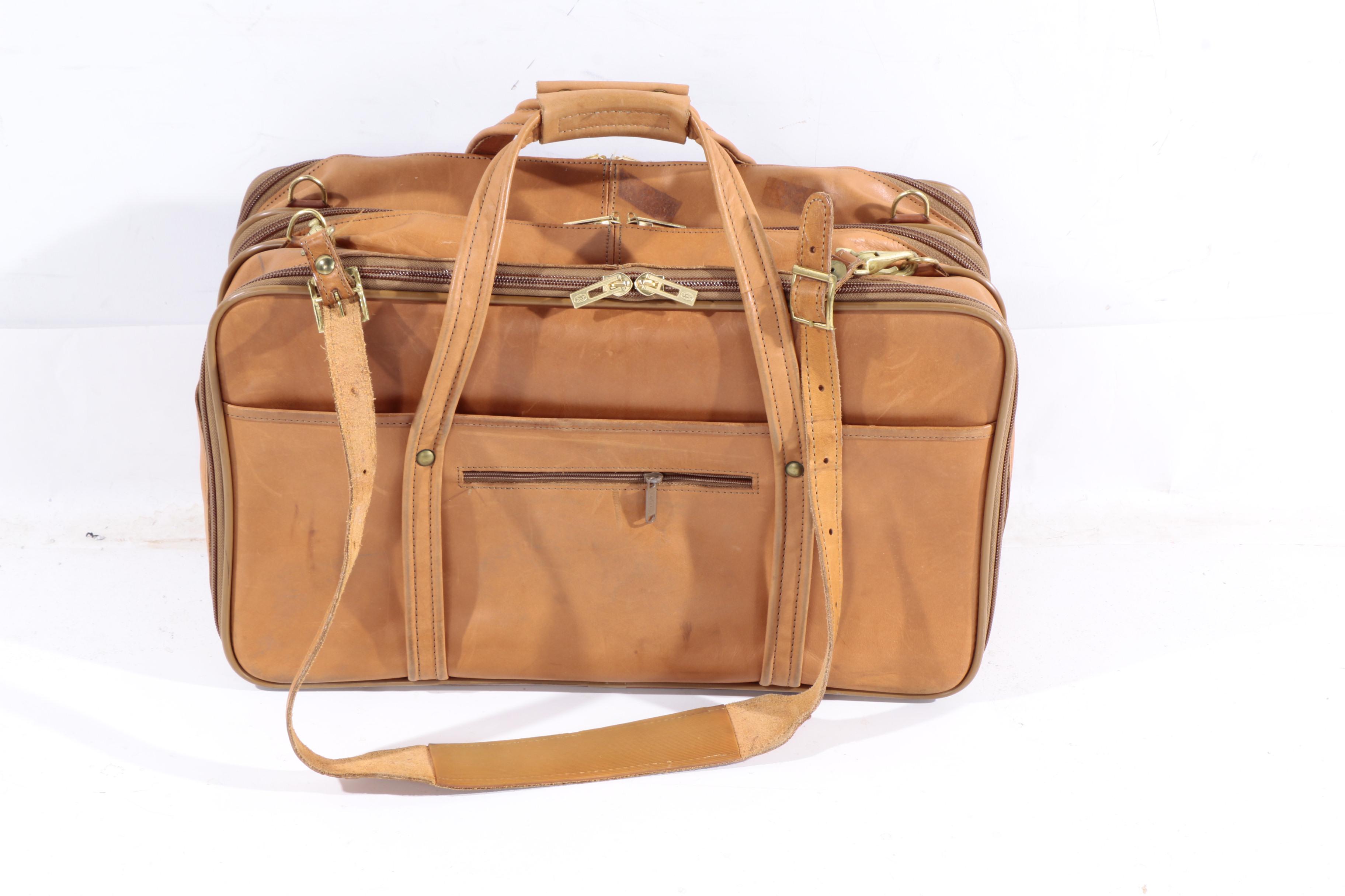 Vintage Hartmann Leather Luggage Set