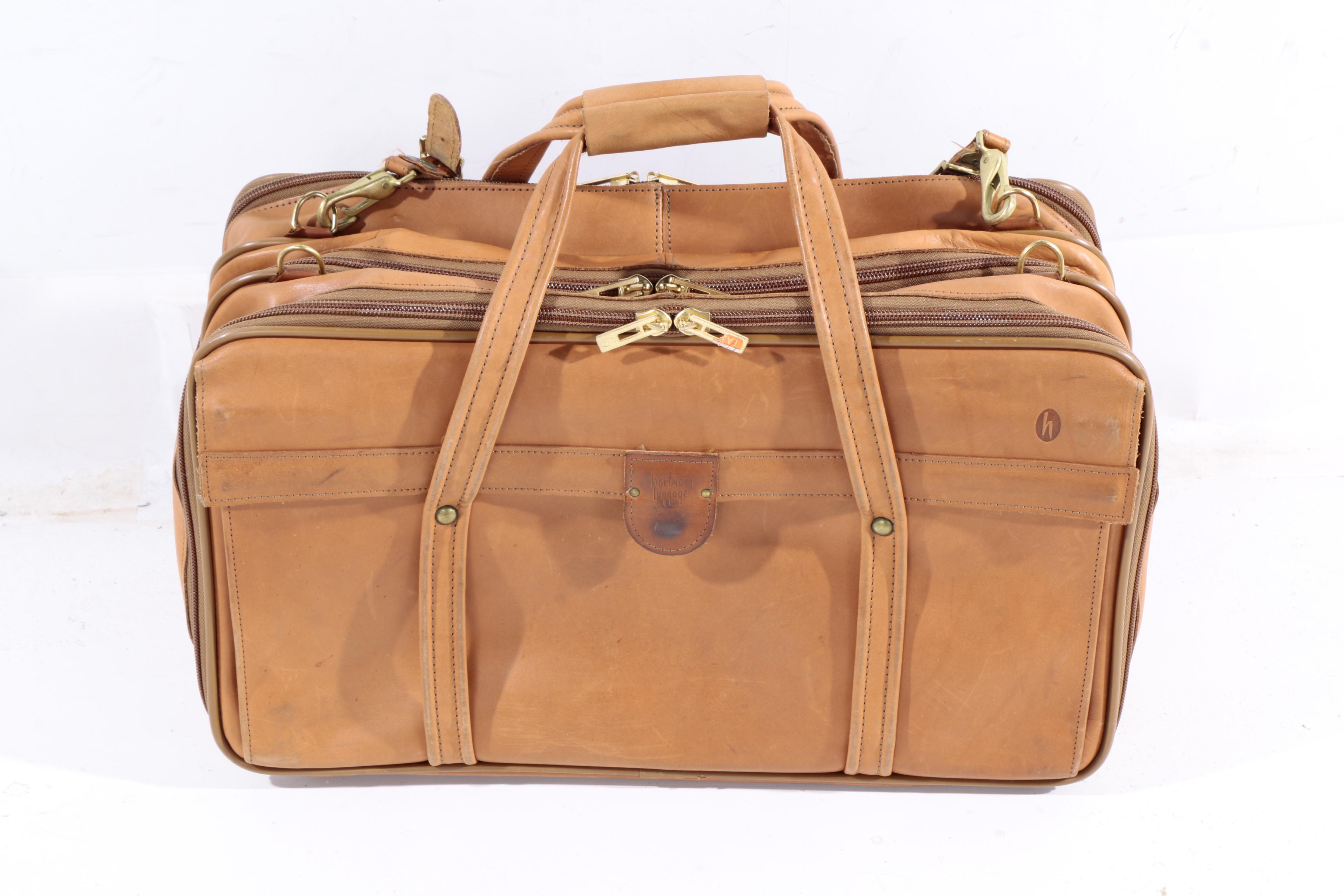 Vintage Hartmann Leather Luggage Set