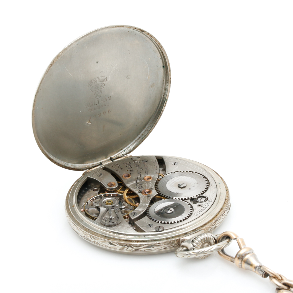 Vintage Waltham 14K Open Face Pocket Watches