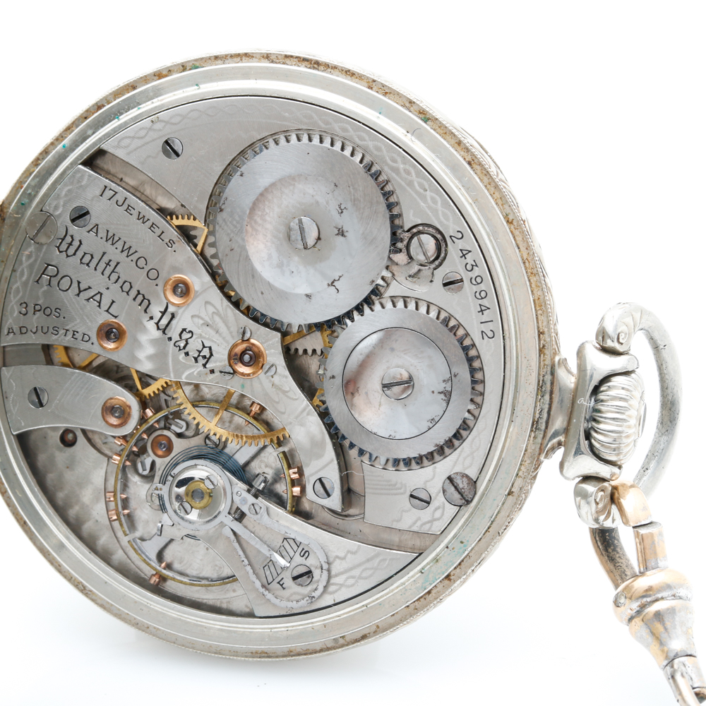 Vintage Waltham 14K Open Face Pocket Watches