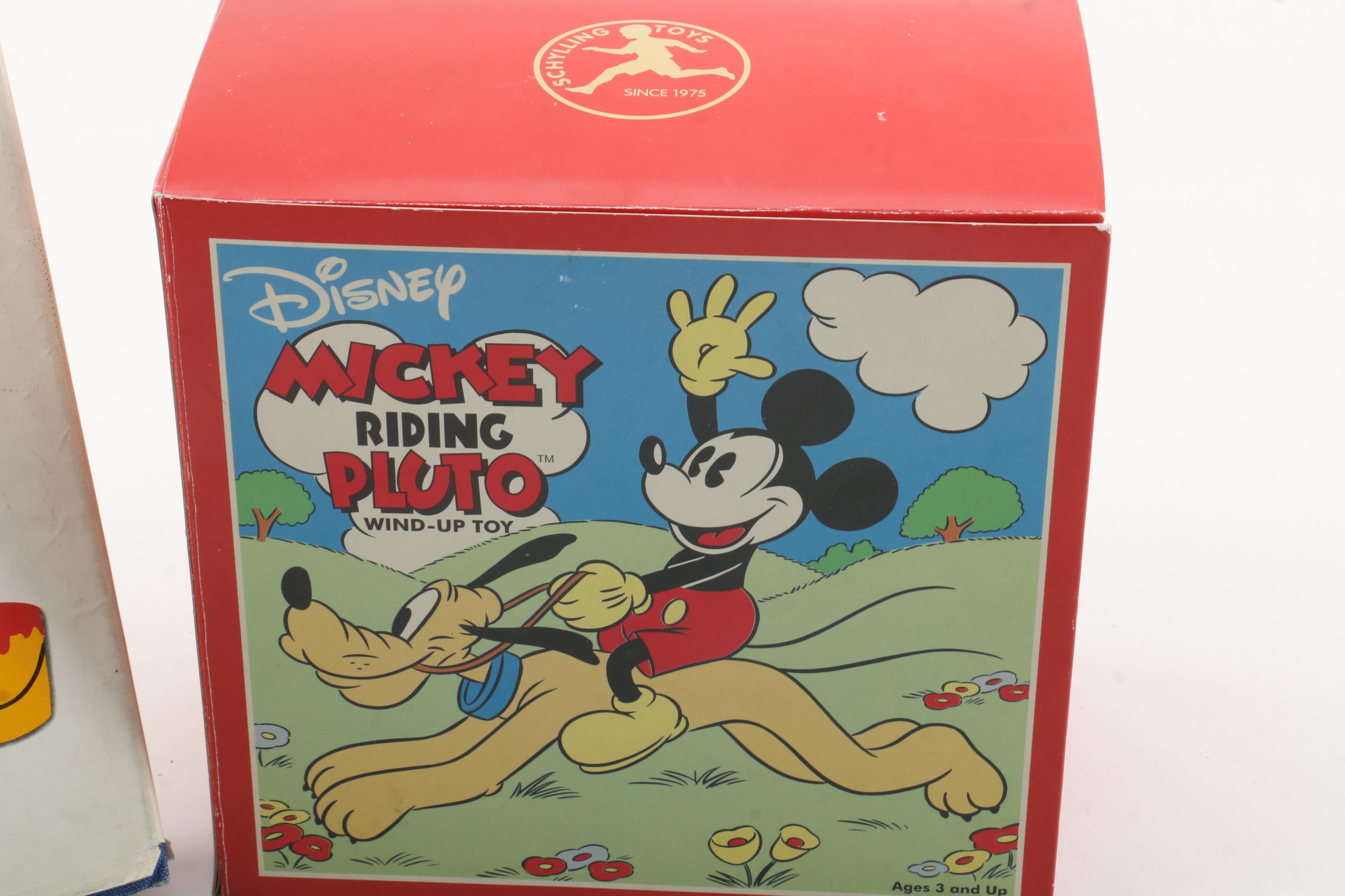 Vintage Sutcliffe Nautilus Submarine Wind-Up Toy and Other Disney Collectibles