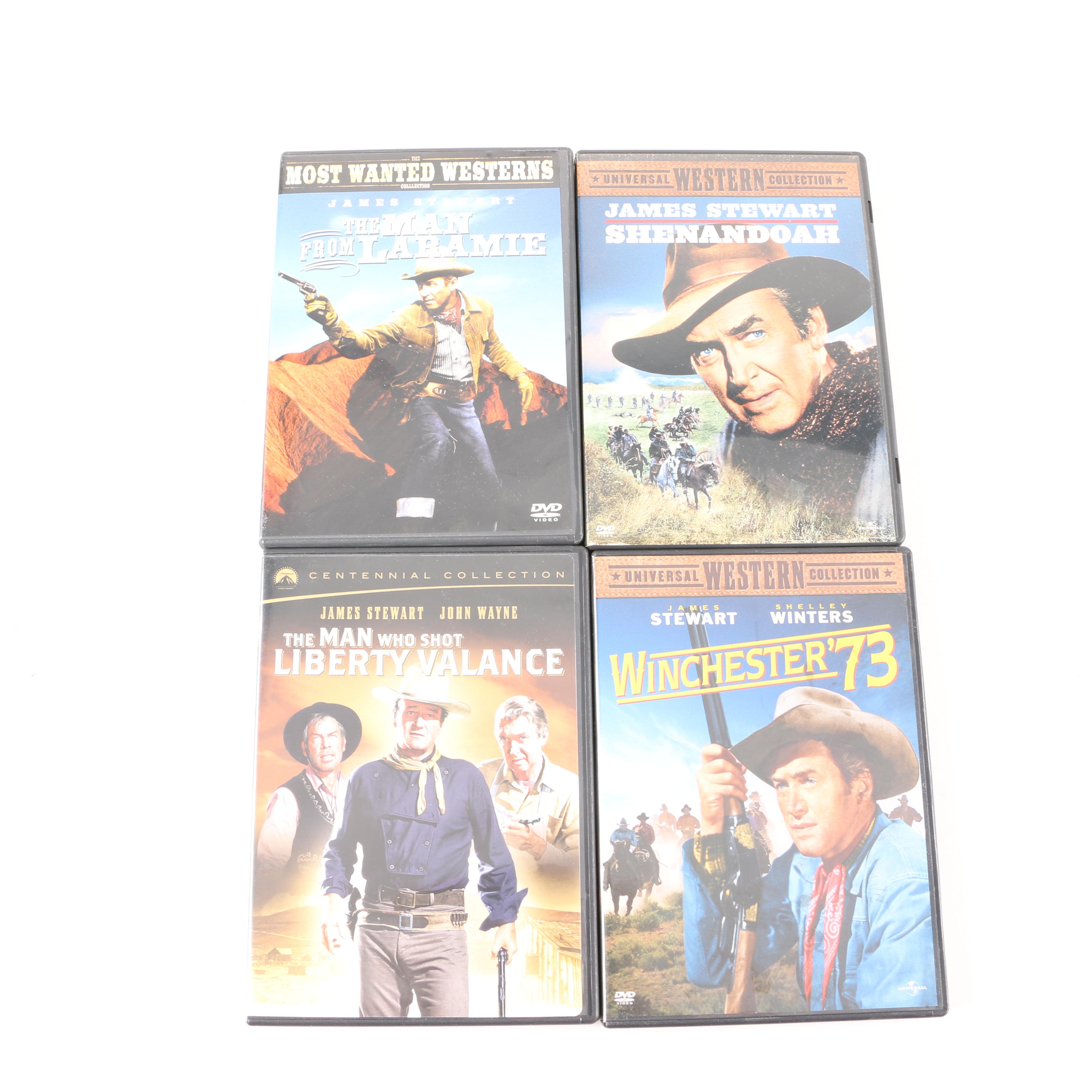 Western Movie DVDs Starring James Stewart and John Wayne