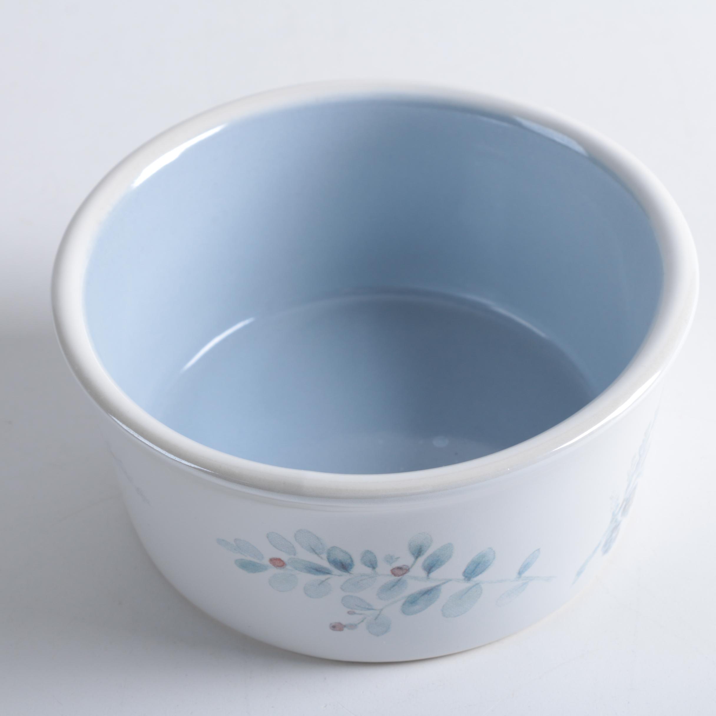 Pfaltzgraff "Winter Frost" Cheese Tray with Bowl and Knives